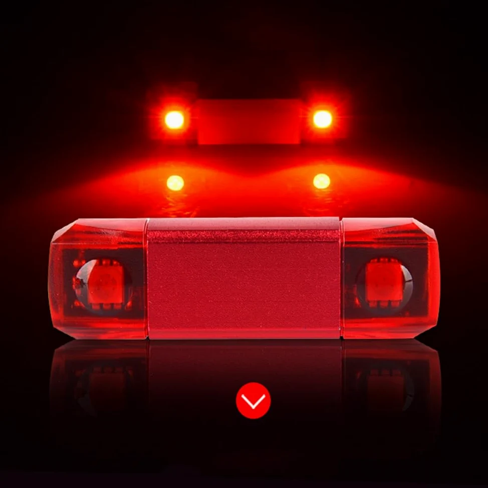 Luces traseras para Bicicleta con Carga USB, Luces para Bicicleta, Luces de Advertencia traseras para Bicicleta, Accesorios para Bicicleta