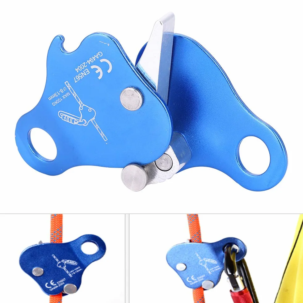 Alomejor - Cuerda para Escalar Protector de Cuerda para montañismo, Dispositivo de Bloqueo automático de Cuerda de Seguridad anticaída de protección