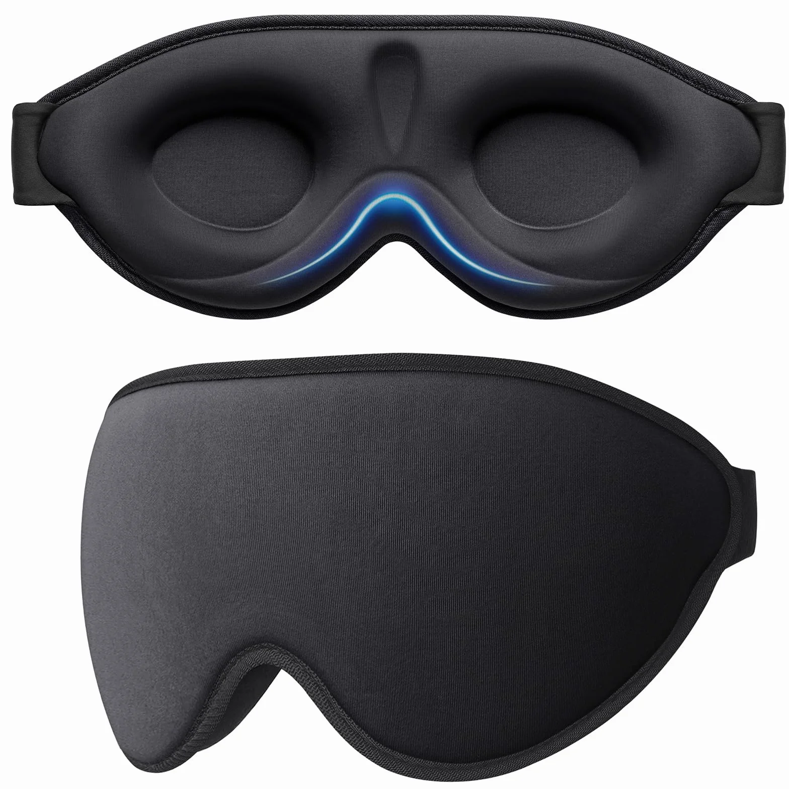 Gritin Antifaz para Dormir 3D Sin Presión Ocular Sleep Mask con Tapones para Dormir