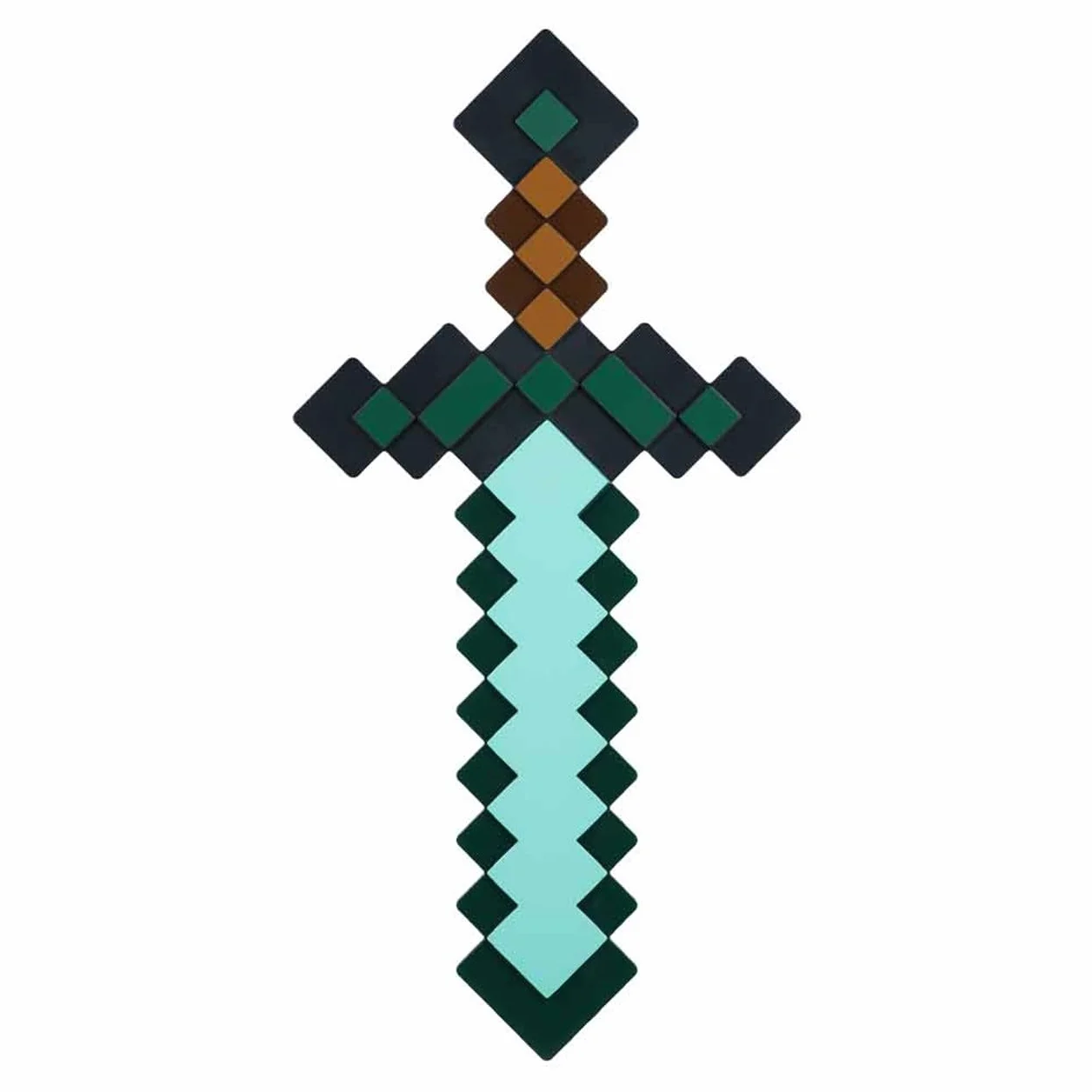 Espada de diamante Minecraft Oficial 3 Modos Luz Dinámica Reacción Sonido USB Batería Decoración