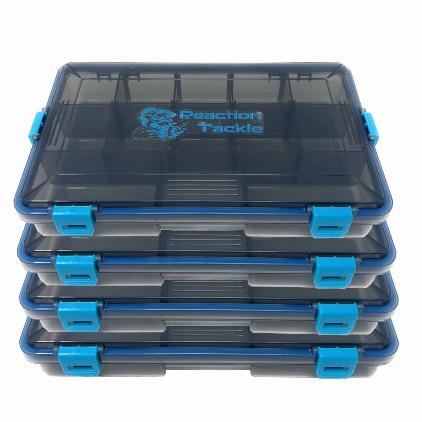 Reaction Tackle Bandejas de Cajas de Pesca Definitivas: ¡Organiza, Almacena y Domina con Nuestro Kit de 4 Unidades! Ideal para Pescadores en Movimiento - Paquete de 4 Bandejas 3600