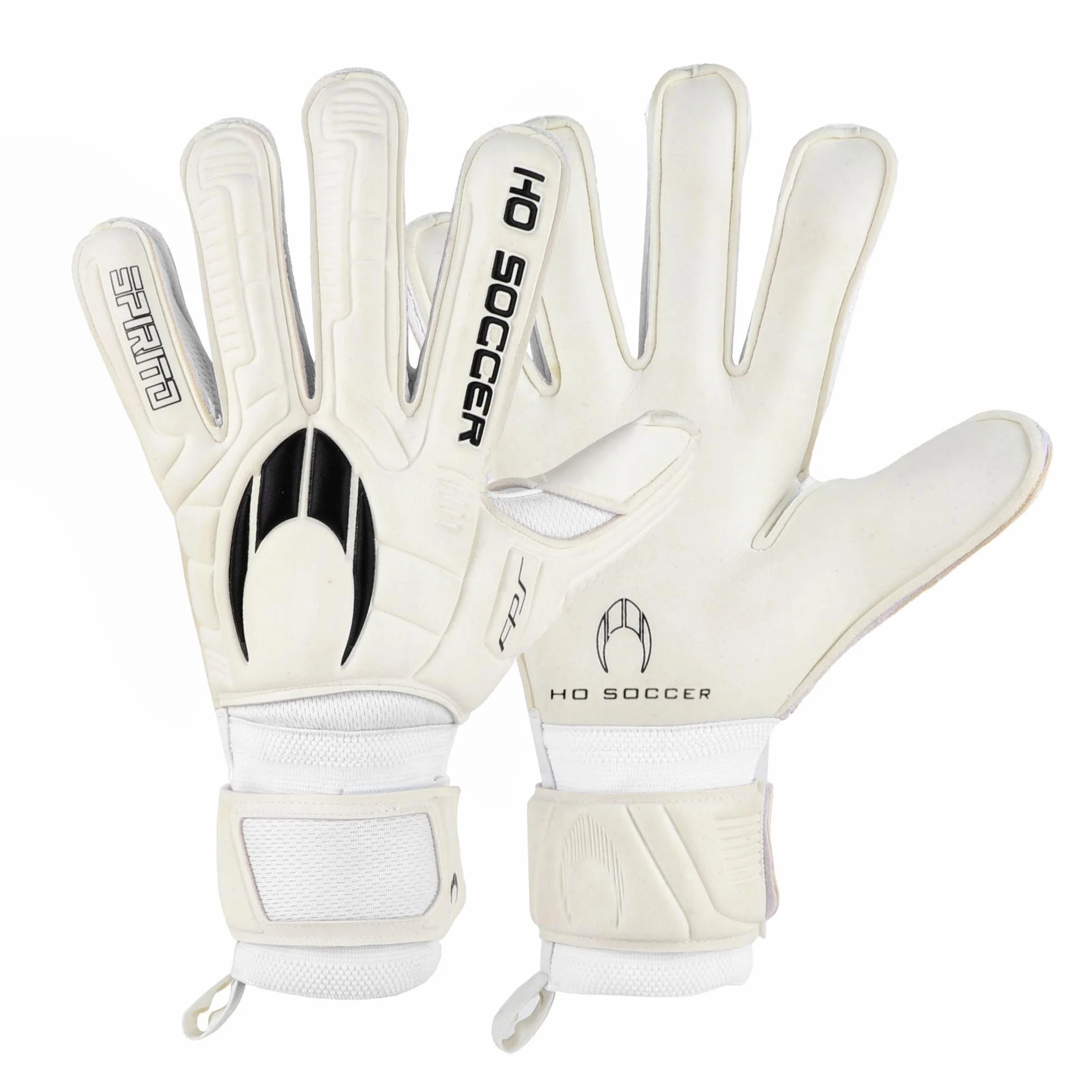 Guantes de Portero HO Soccer SPIRITO White Protek Flat Blanco