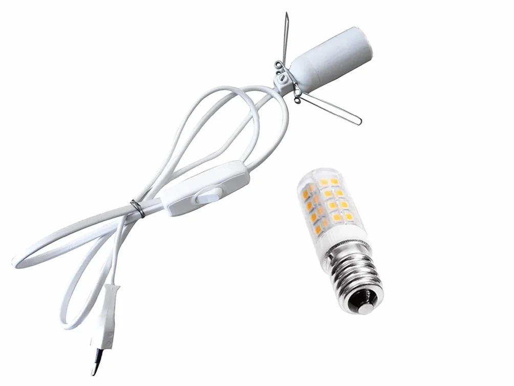 Lámpara de Sal del Himalaya Natural 1.5-2kg PLUS HOME con Bombilla LED Enchufe Europeo