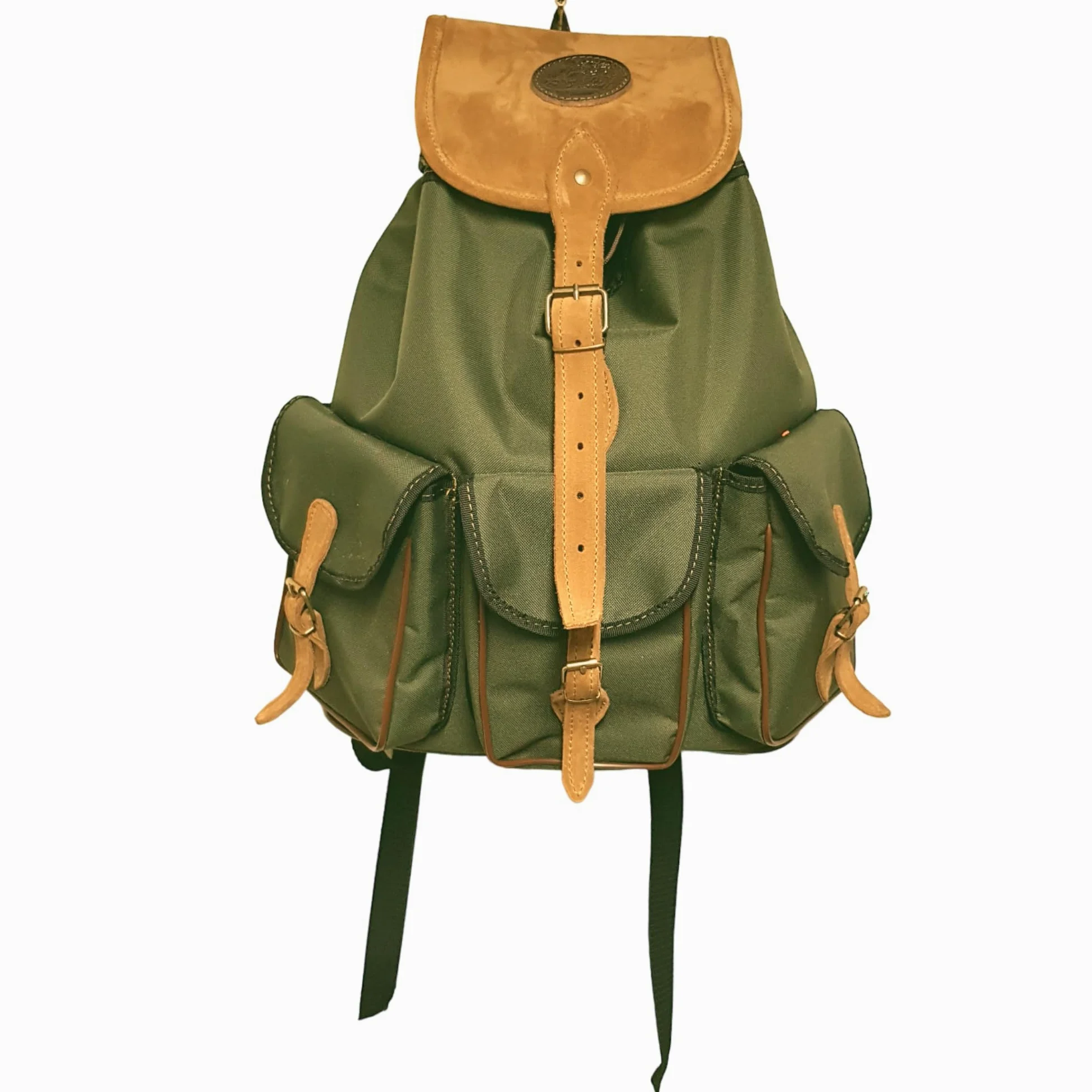 Mochila de caza, grande, fabricada en lona con 3 bolsillos