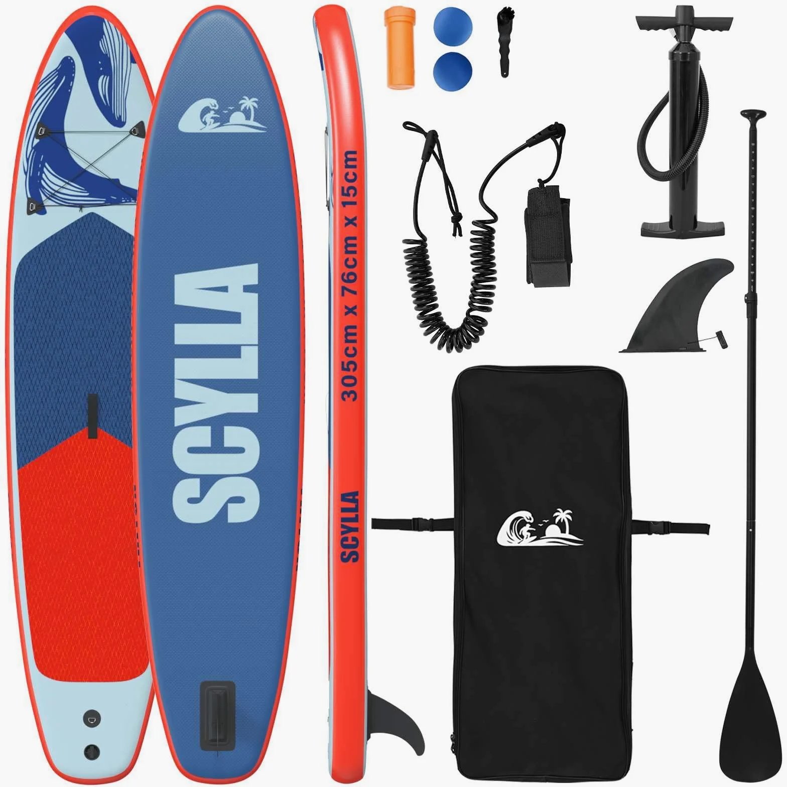 vidaXL Tabla de remo inflable con patrón de ondas de PVC para deportes acuáticos de verano