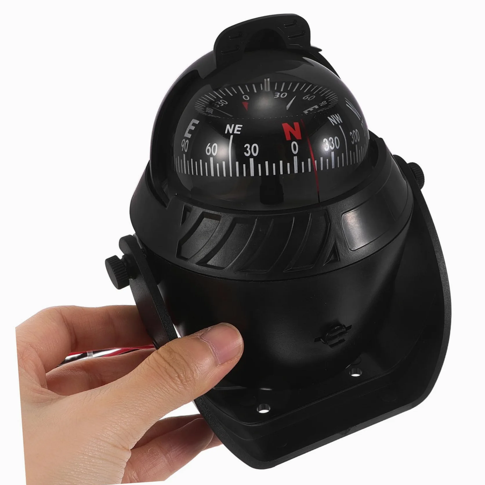 PRETYZOOM Brújula para Salpicadero de Coche Brújula de Navegación con Luz Nocturna LED Accesorio para Coche Moto Todoterreno y Exploración al Aire