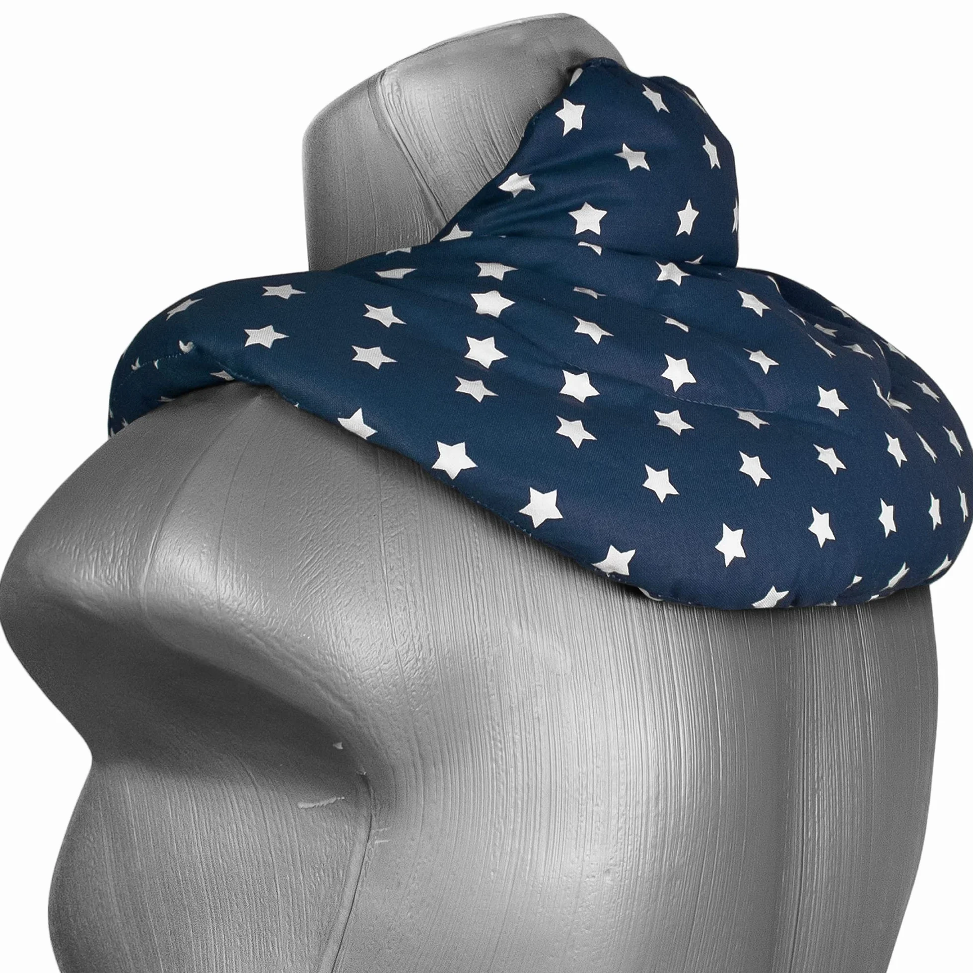 Almohada térmica con huesos de cerezas Cojín cervical de calor cuello estrella azul