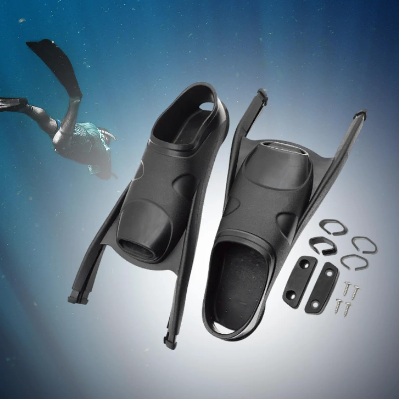 Aletas de Buceo Profesionales para Adultos Aletas Cortas de Natación Aletas para Entrenamiento en Piscina Hechas de Silicona Cómodas Adecuadas para
