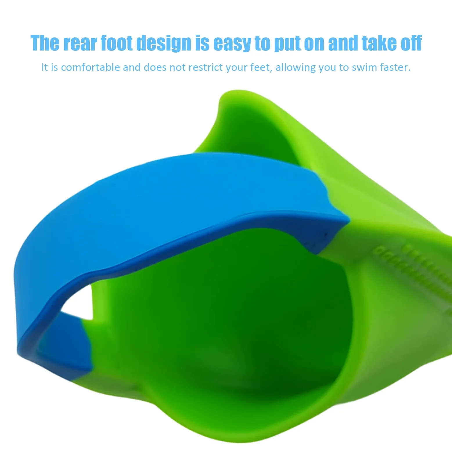 Aletas De Natación Cortas de Silicona con Talonera Abierta | Modelos Cortos Y Flotantes Para Hombres y Mujeres Principiantes en la Playa, el Mar, el Snorkel, el Entrenamiento, el Buceo