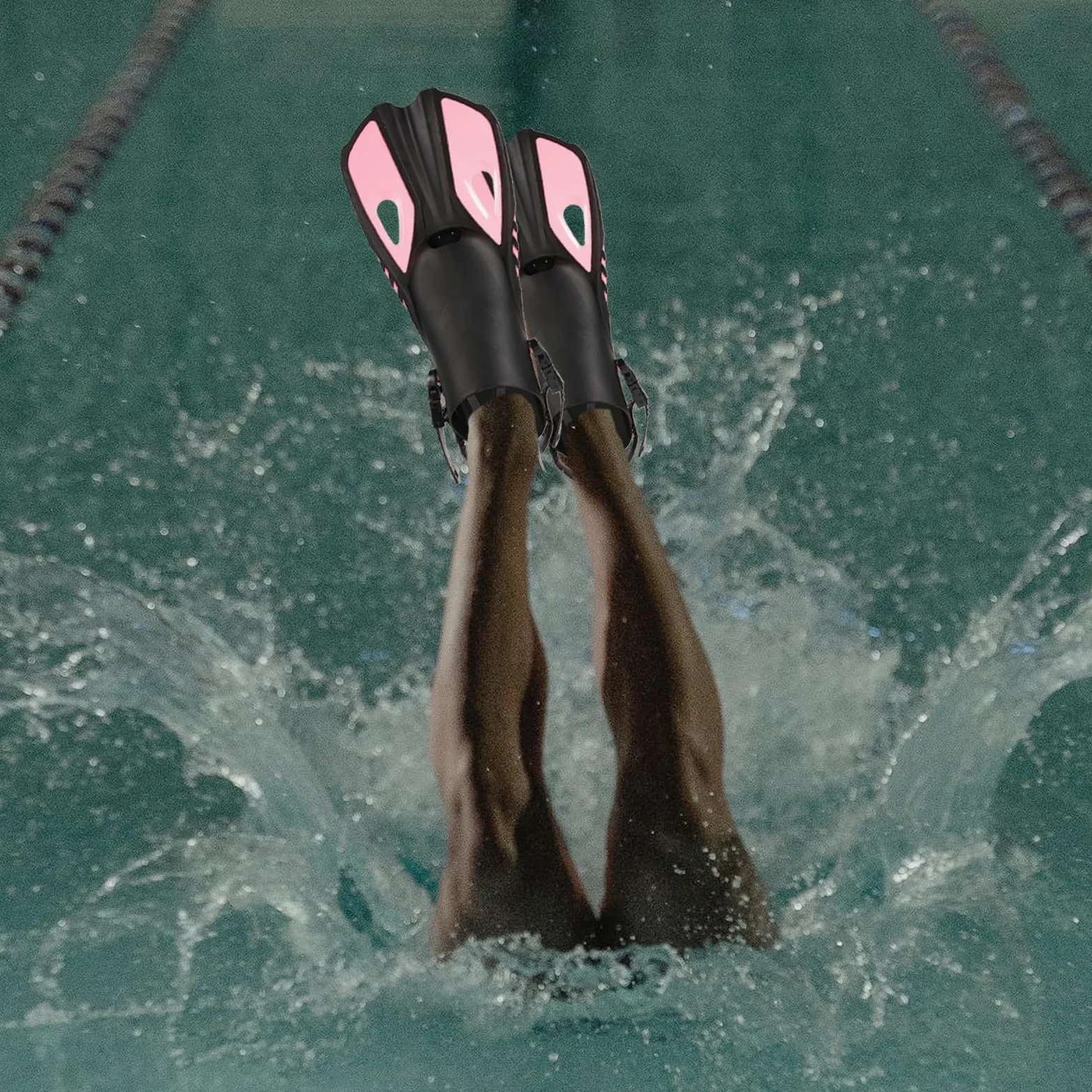 Aletas de Buceo Ajustables para Adultos, Silicona, Rosa L/xl, 1 Par | Aletas de Entrenamiento de Natación, Talón Abierto, para Buceo y Ejercicios en Piscina