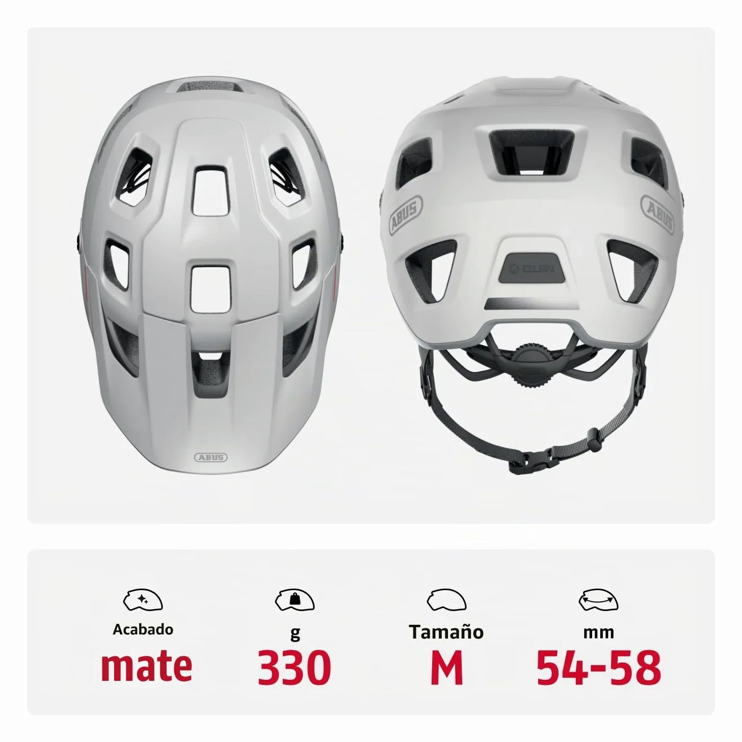 ABUS MoDrop - Casco de bicicleta de montaña robusto con buena ventilación para ciclistas de montaña, ajuste personalizado, para hombre y mujer