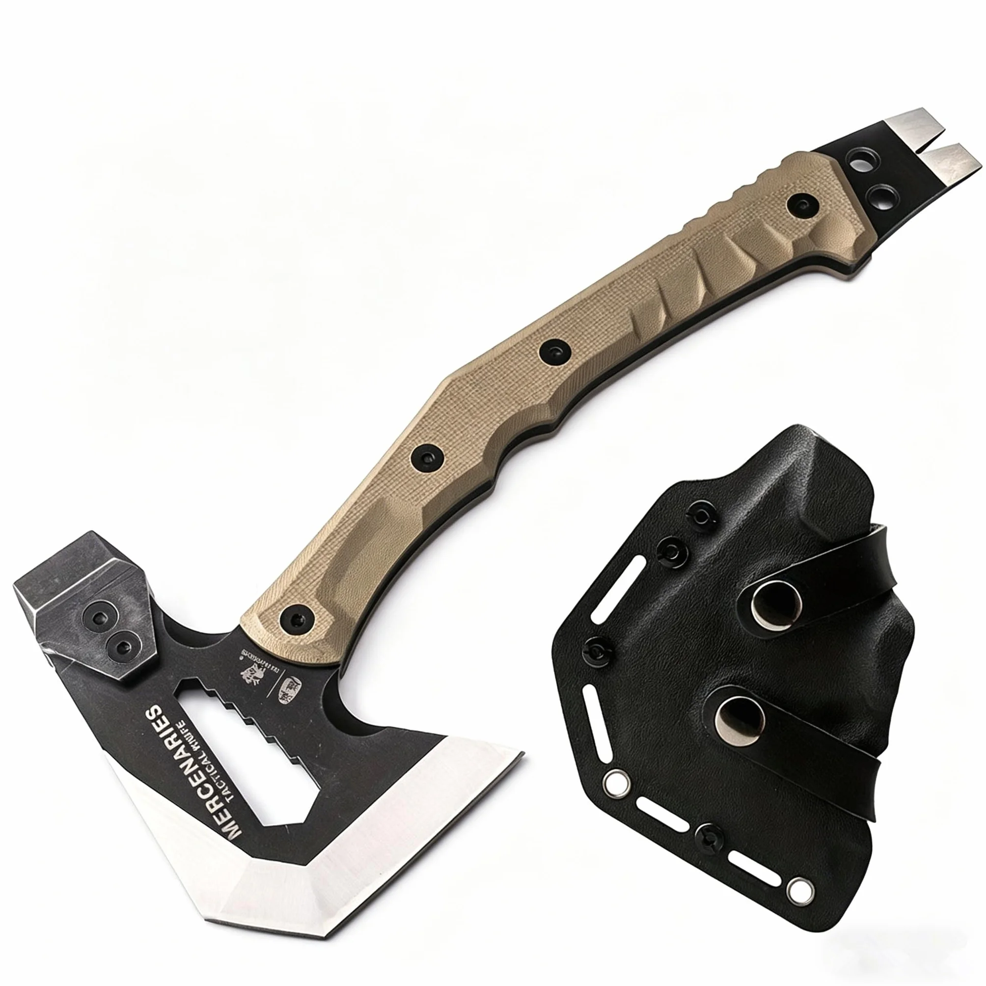 HX Outdoors Hacha Táctica de Ingeniero Multifuncional a Prueba de Explosiones para Camping y Rescate