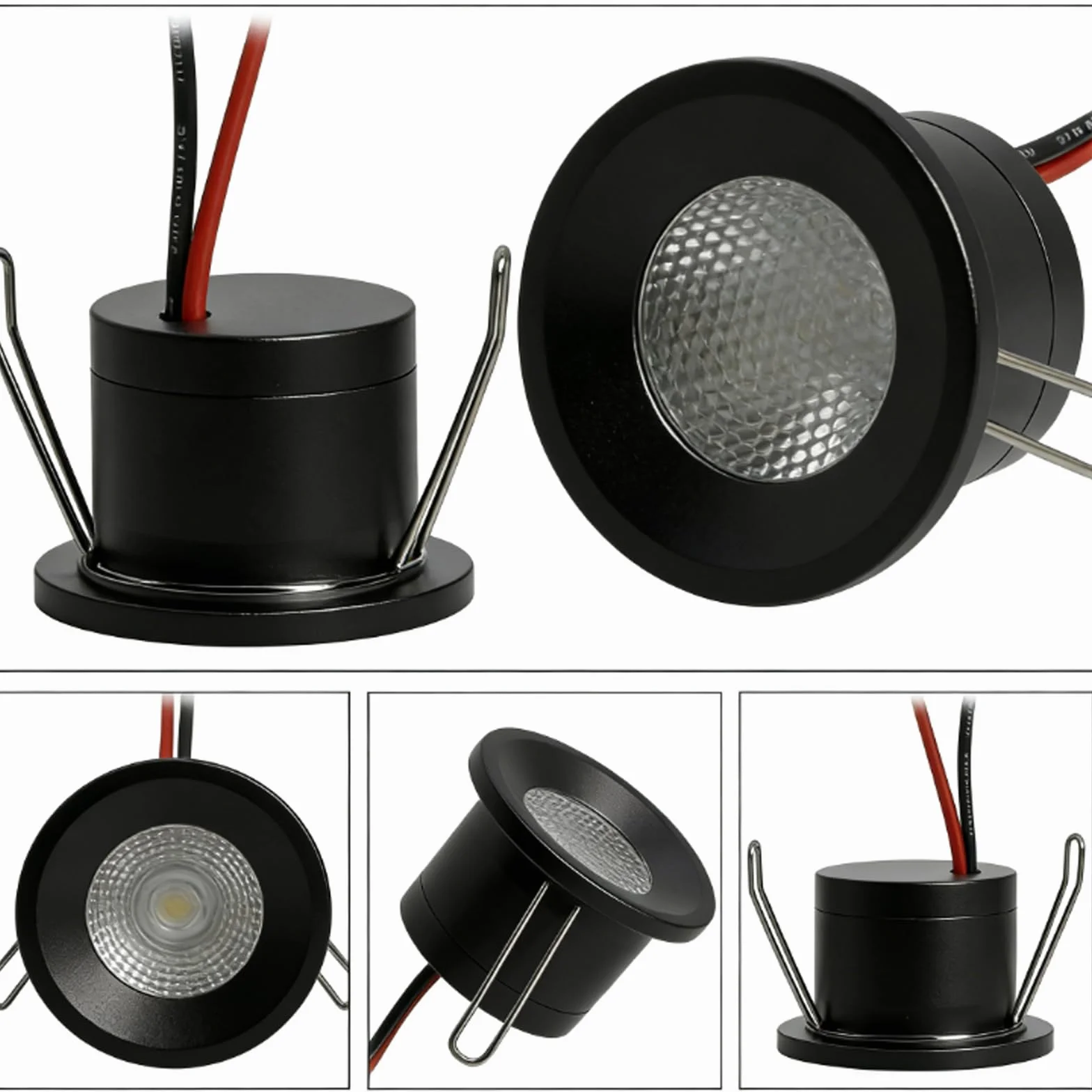 Foco LED empotrable 12V 2W IP65 3000K Blanco Cálido 6 unidades con Transformador 230V