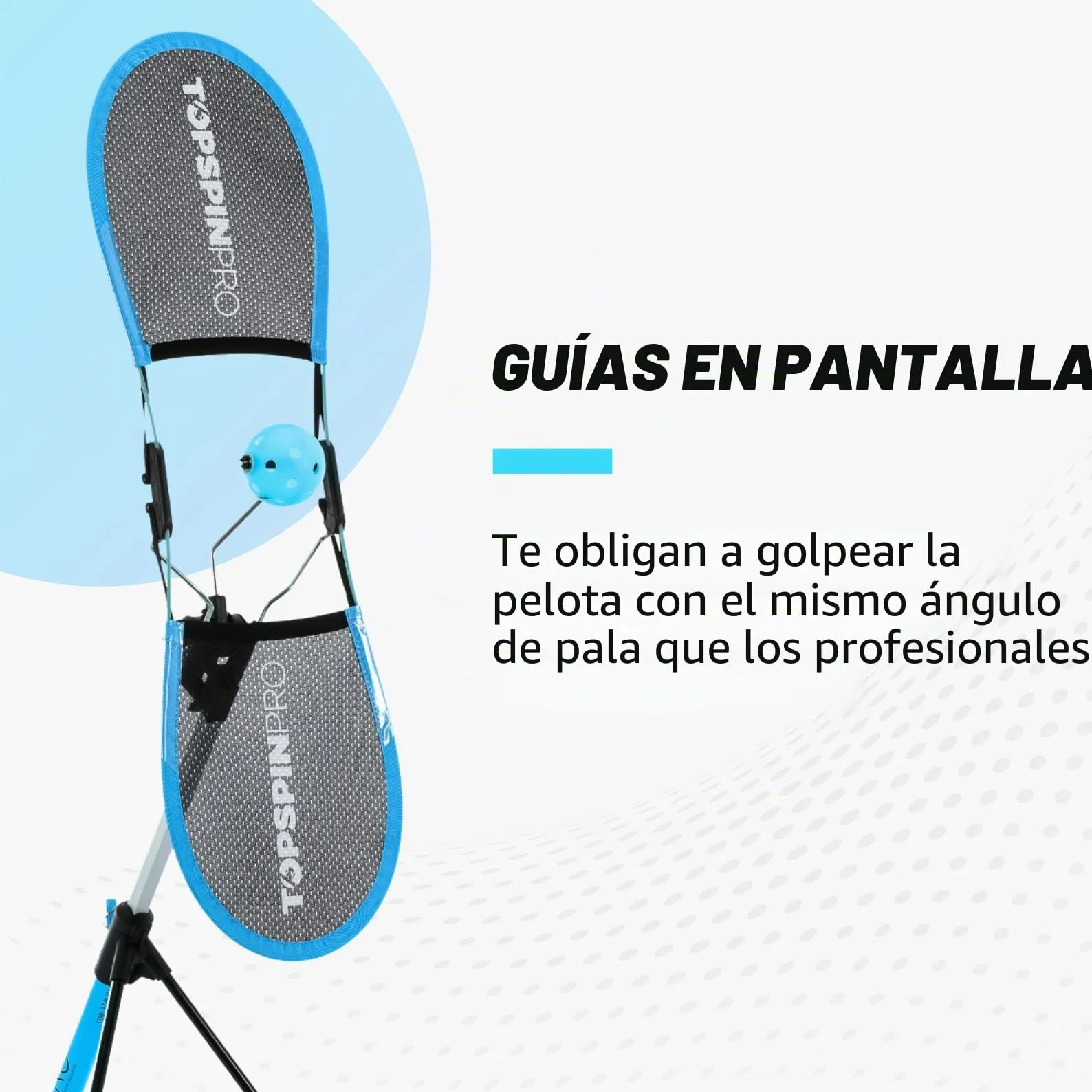 TopspinPro Para Pickleball | Ayuda de Entrenamiento Topspin para Servicio Vicioso y Golpes de Fondo Potentes | Entrenador de Pickleball