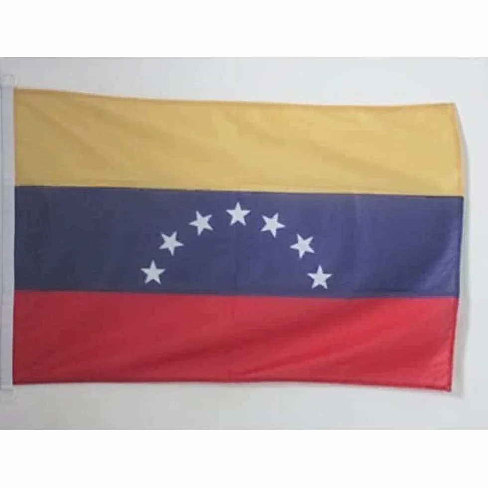 AZ FLAG Bandera du Venezuela Antigua 90x60cm Uso Exterior - Bandera VENEZUELANA Antigua 60 x 90 cm Anillos