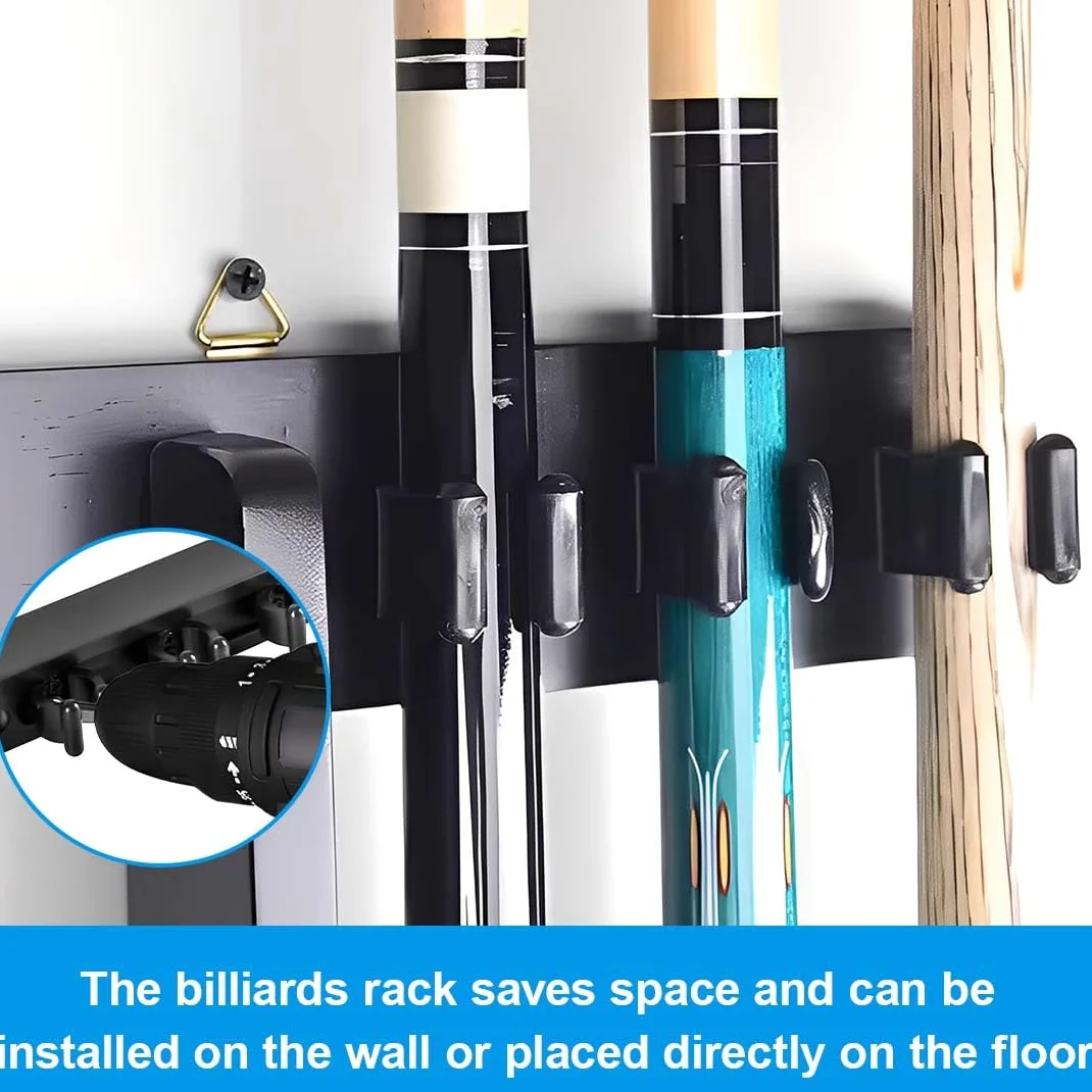 20 Piezas Soporte para Tacos de Billar Snooker,Estante para Tacos de Billar Sticks,Taco de Billar de Plástico Clip,Estantes de Almacenaje de Caña de Pesca,Accesorios de Billar