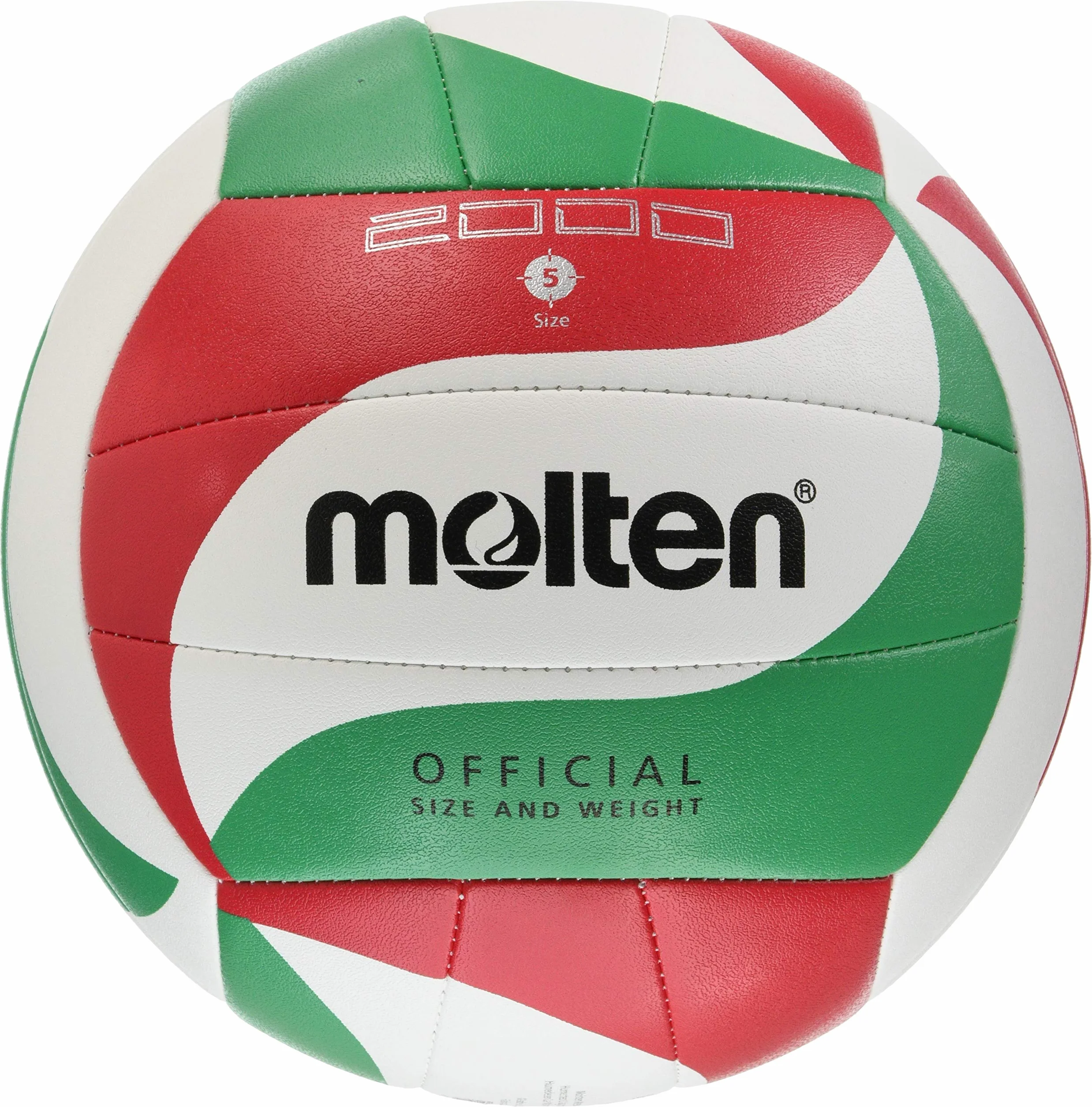 Molten V5M2000 Balón de Voleibol Blanco Verde Negro