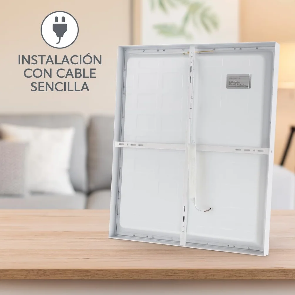 Panel LED 60x60cm 40W 4000 Lúmenes CCT Blanco Cálido Neutro Frío