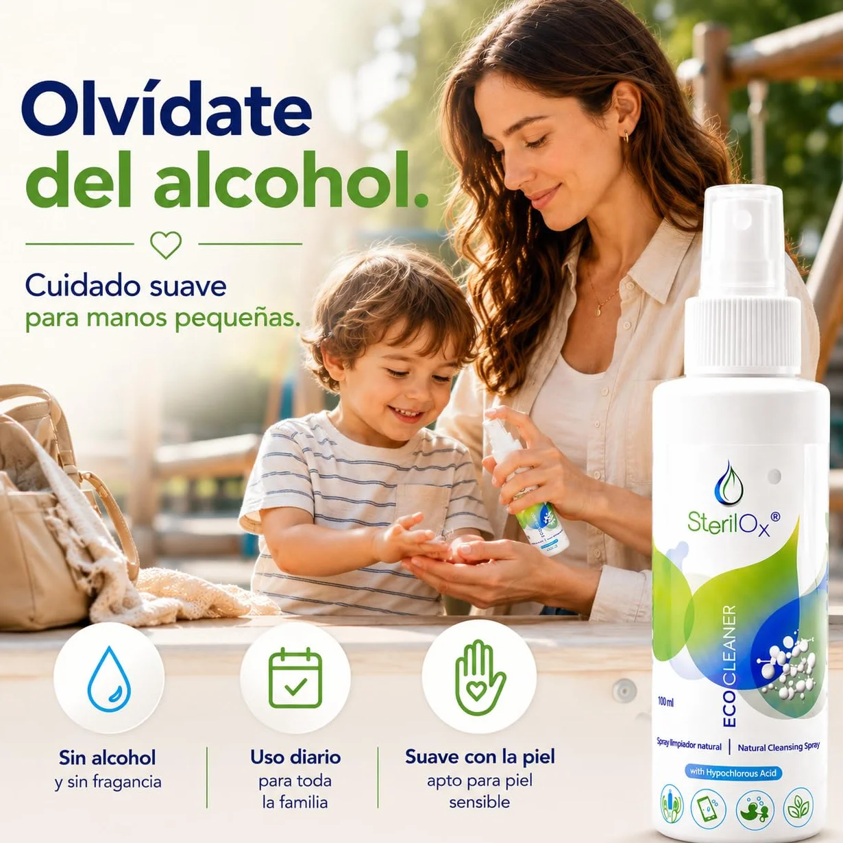 Spray Natural para la Piel con Ácido Hipocloroso 100 ml