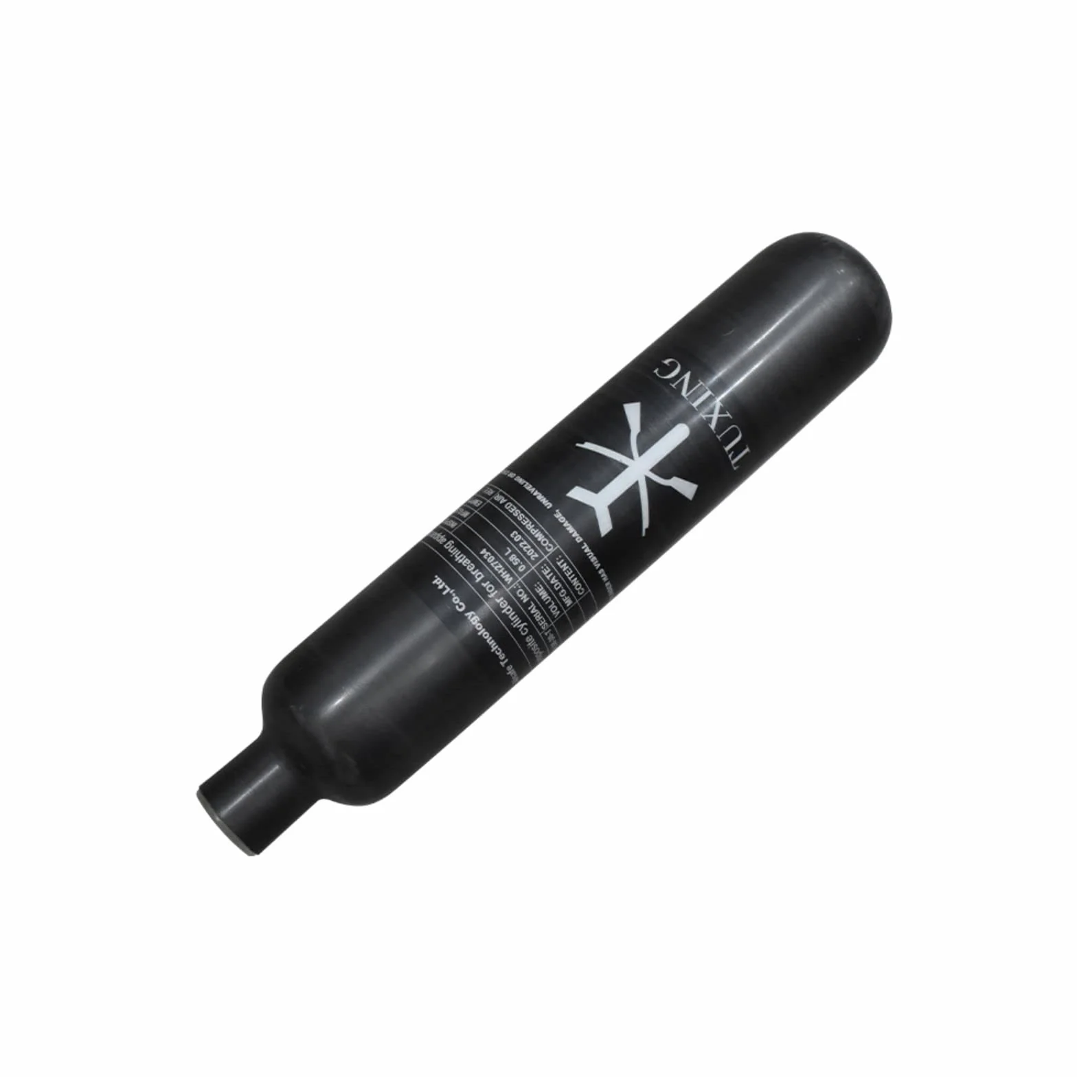 Cilindro de Gas de Fibra de Carbono de 30Mpa, 4500Psi, 0,58 L, 580cc, Tanque de Paintball HPA, Caza para PCP, Pistola de Rifle de Aire, Rosca de Cilindro M18 * 1,5