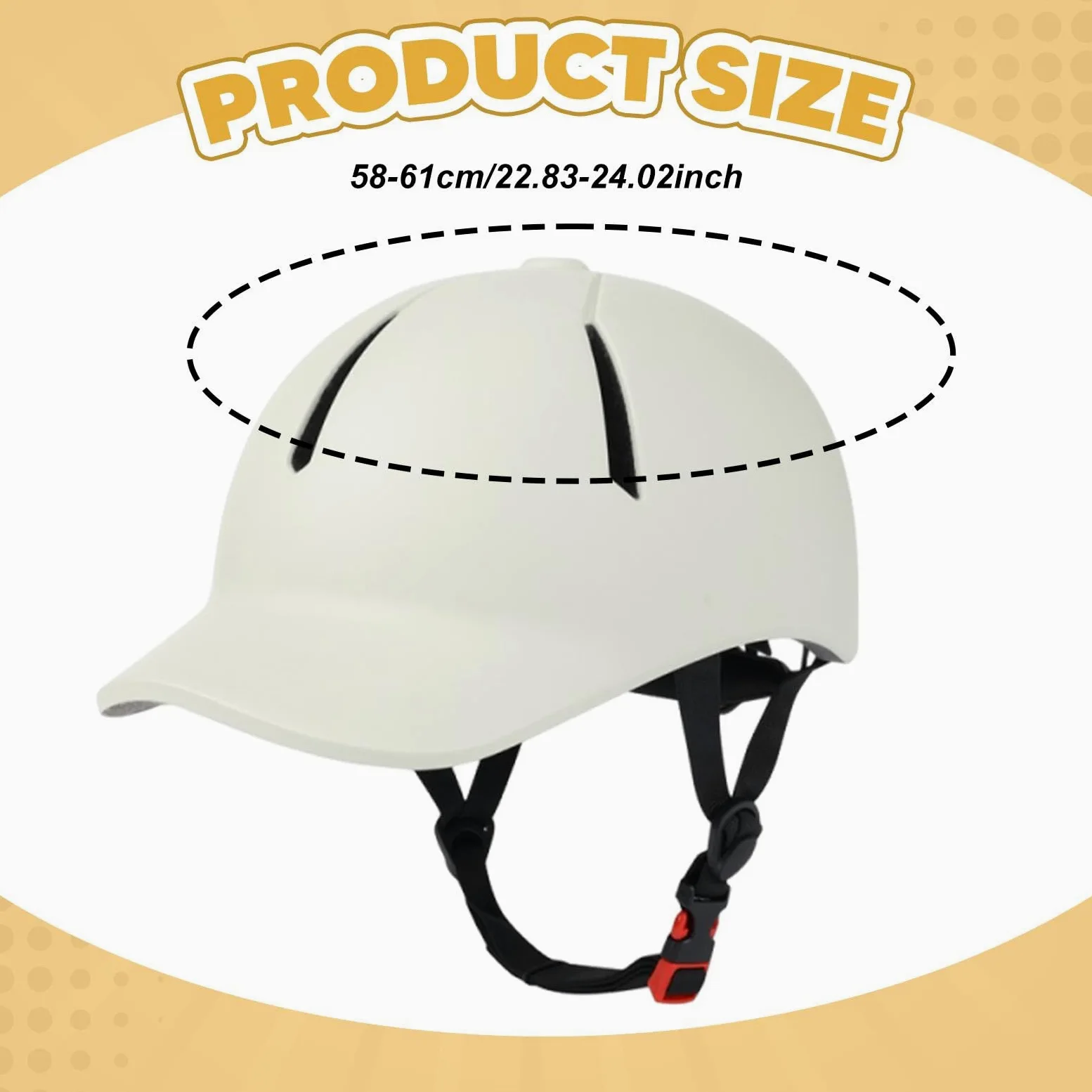 Casco Ecuestre de para Equitación con Protección Resistente y Ventilación Ajustable Fabricado en PC Adecuado para Ciclismo Senderismo y