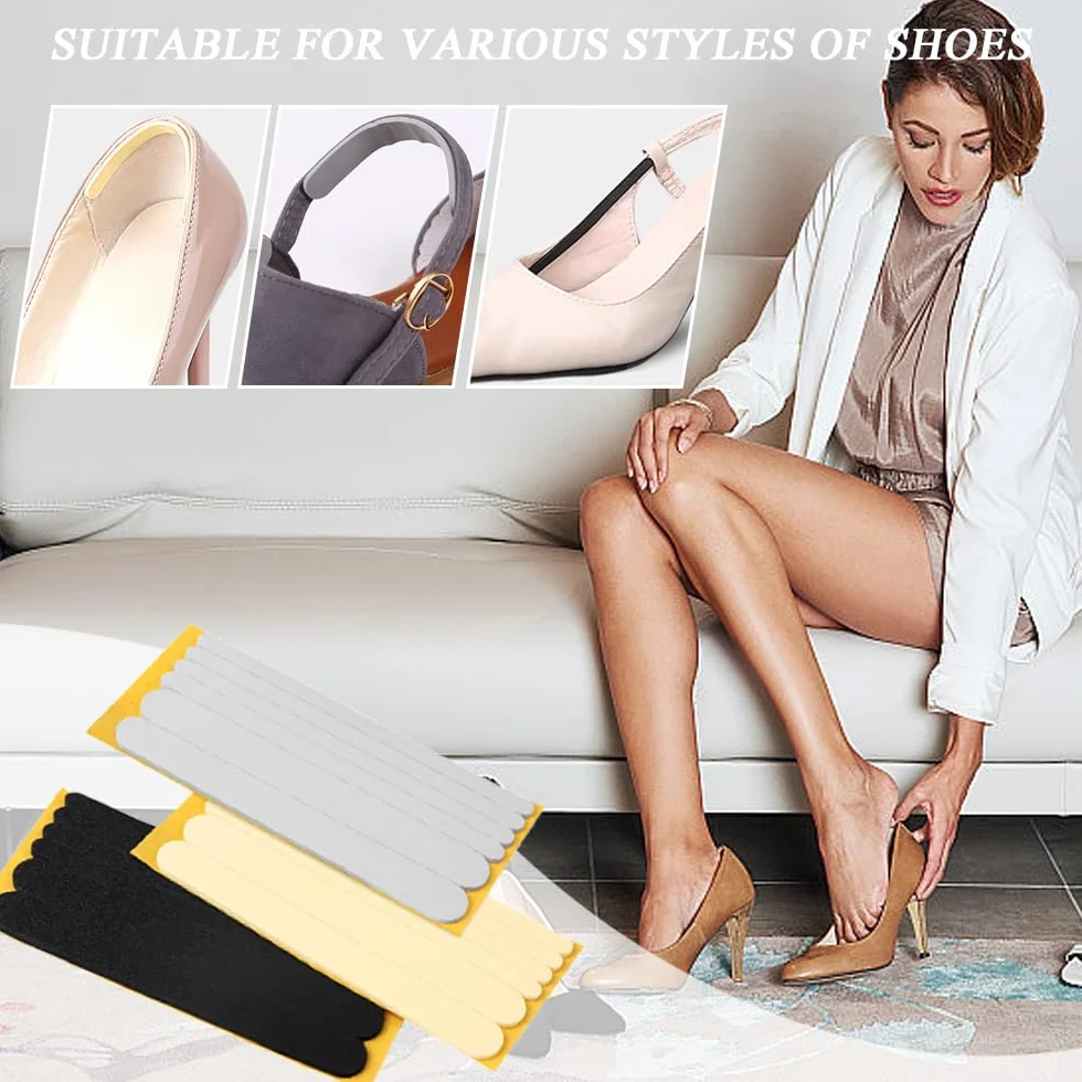Almohadillas Adhesivas para el Talón, Protectores de Pies para Zapatos, Correas Acolchadas para Mujer