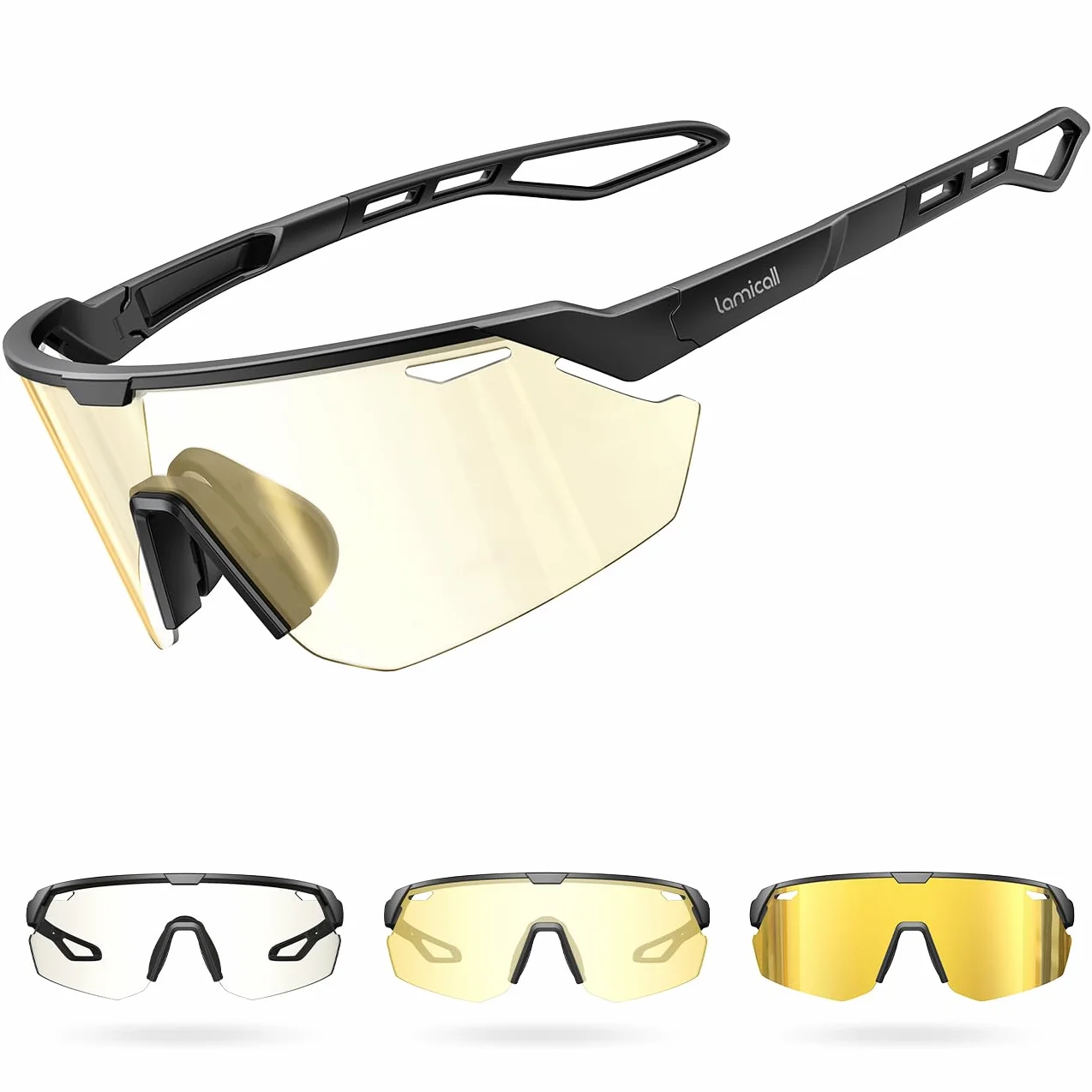 Lamicall Gafas de Sol Deportivas Fotocromáticas UV400 TR90 Ultraligero 28g Ciclismo Hombre