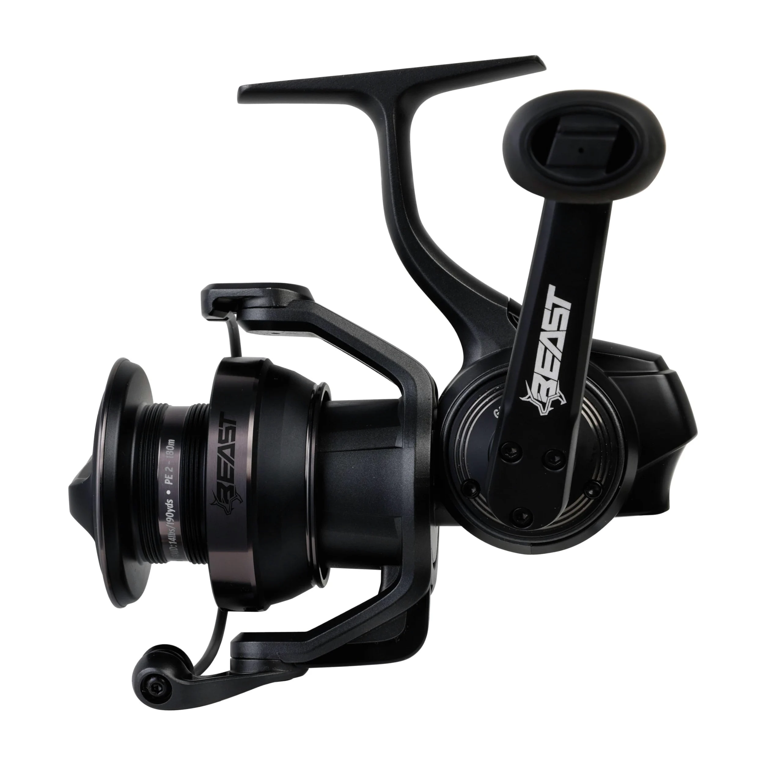 Abu Garcia Beast Spinning Carrete Giratorio | Carrete para Pesca de Depredadores en Agua Dulce y Salada | Señuelos Grandes, cranks y Pesca con señuelos | Estructura de aleación | Múltiples tamaños