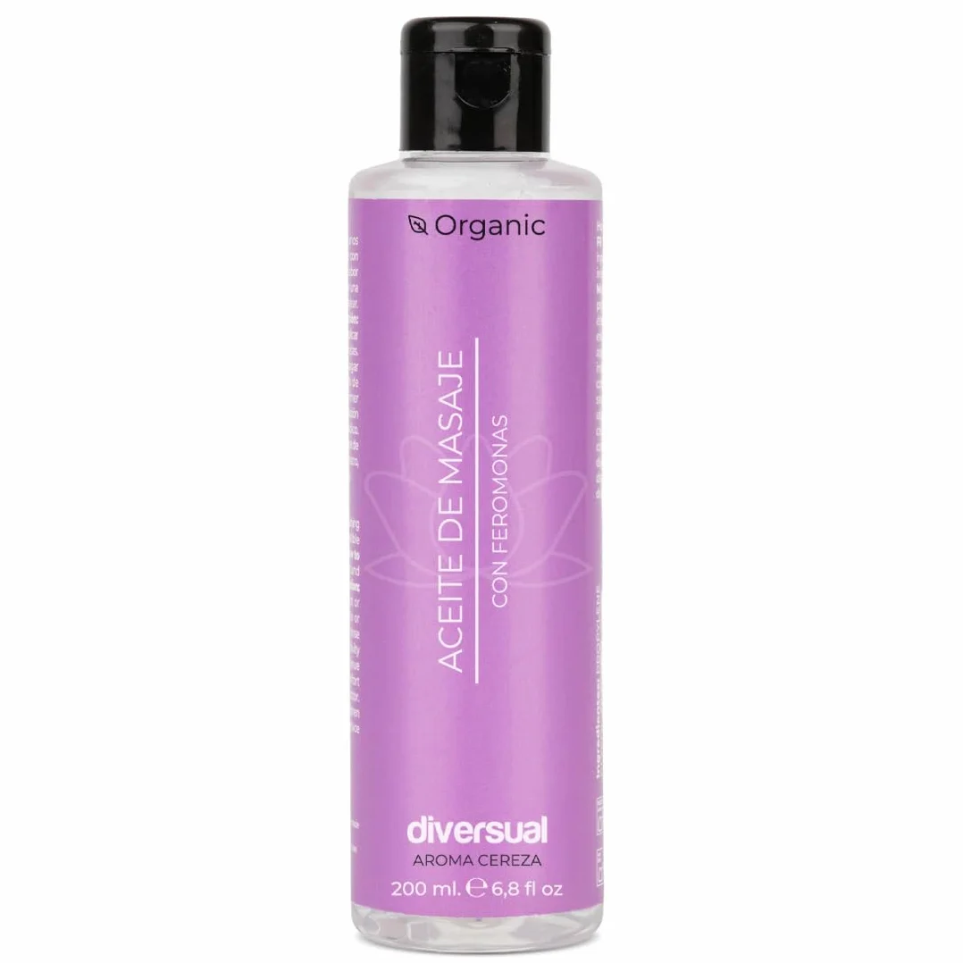 Aceite de Masaje Gominola con Feromonas 200 ml Comestible Vegano