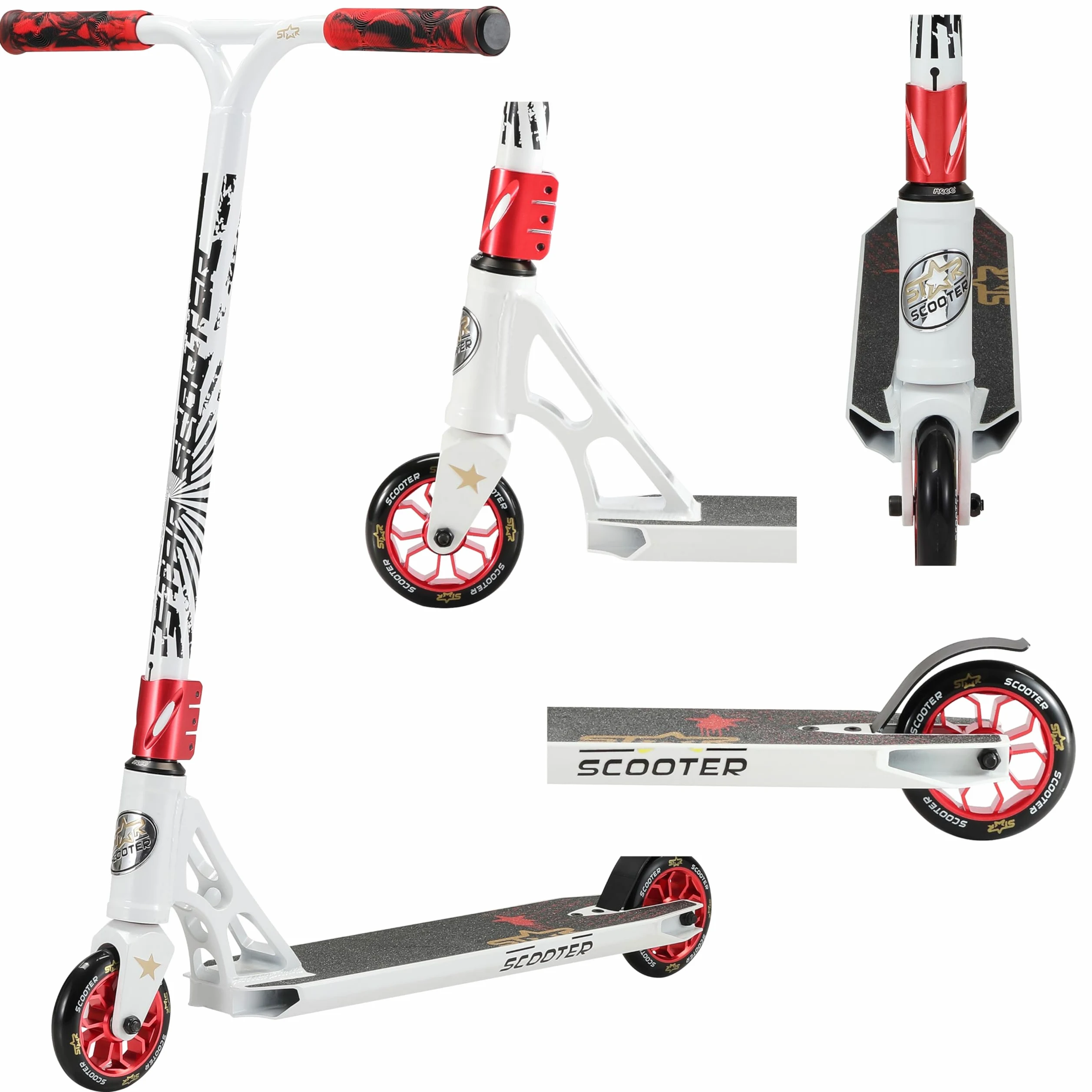 STAR SCOOTER Patinete de Acrobacias Profesional Patineta Freestyle Stunt Scooter para niños y niñas a Partir de 8 años | 110 mm Edición Pro HIC