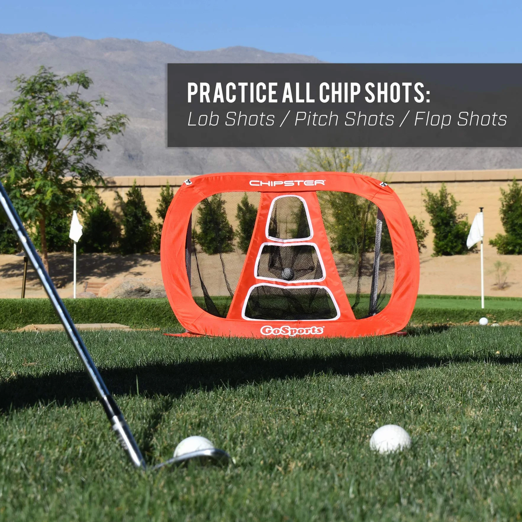 GoSports Chipster Golf Chipping Pop Up Practice Ne