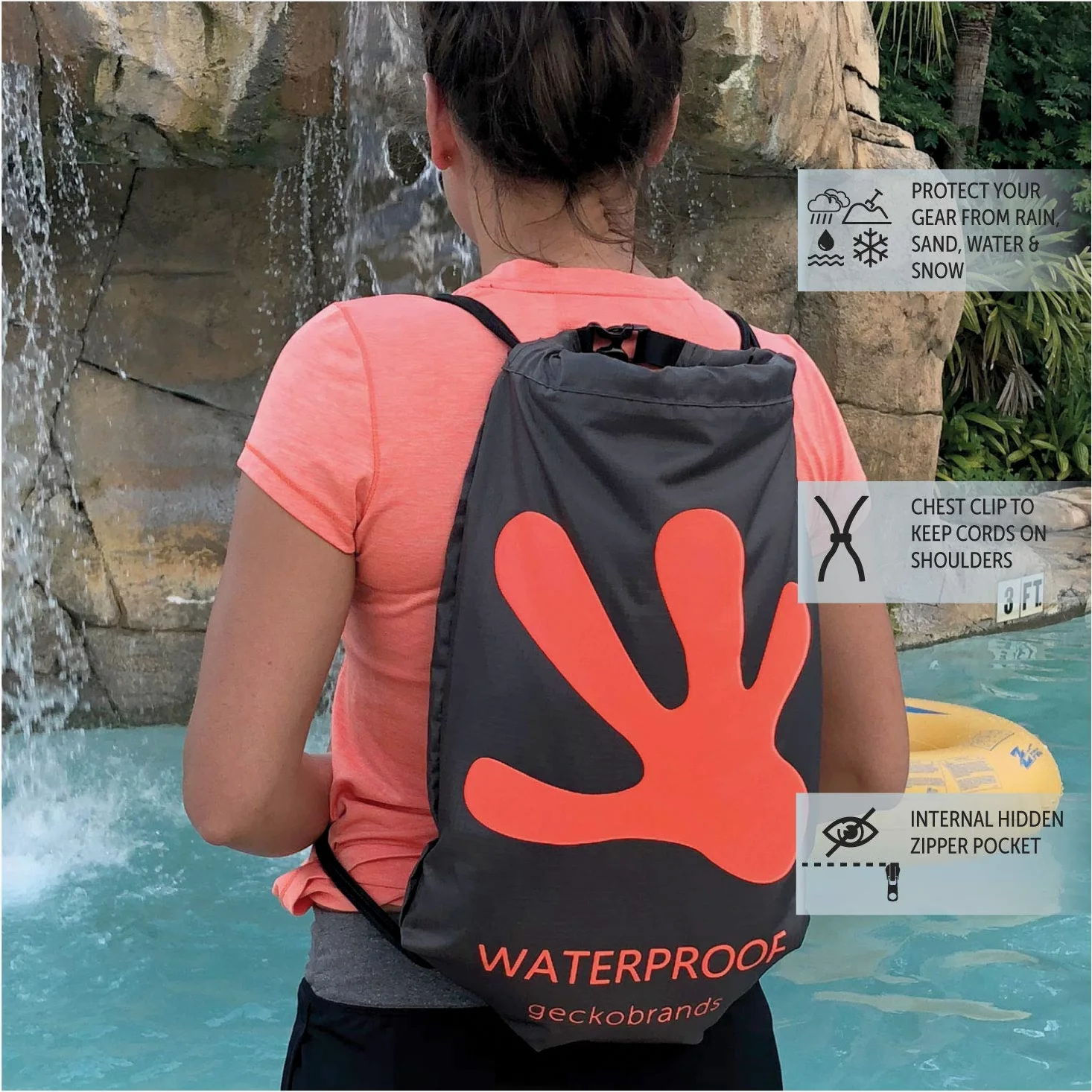 geckobrands Bolsa de viaje con cordón