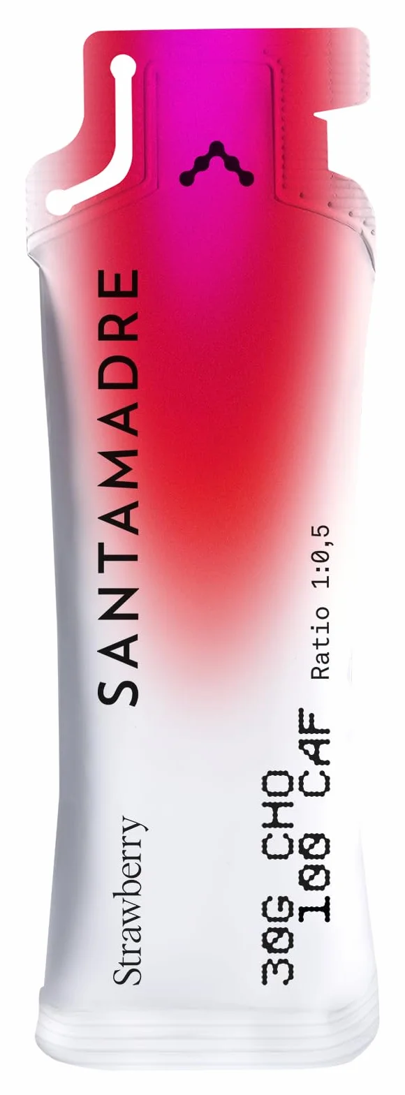 SANTA MADRE Gel Energético con cafeína Pack 9 unidades 30CHO 100 CAF Sabores variados 9x60g