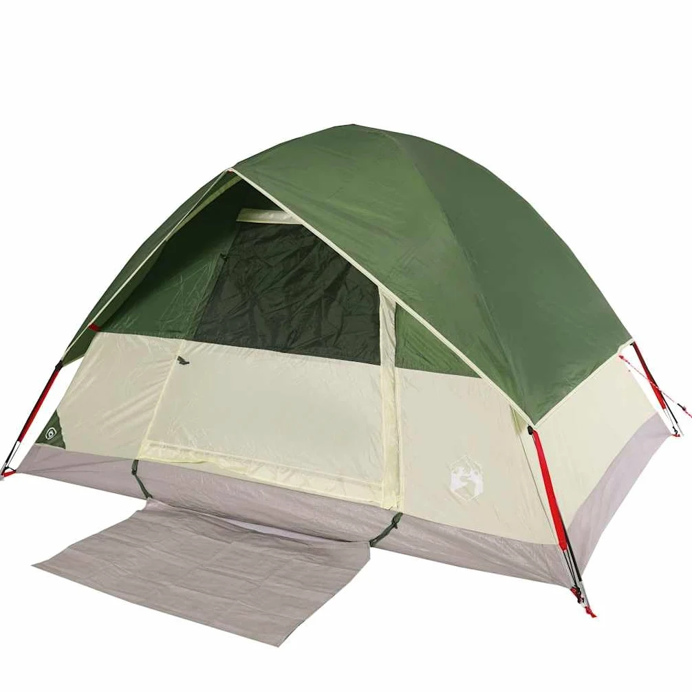 Tienda de campaña domo para personas, verde, T-poliéster impermeable con revestimiento de PU, xx cm, carpa exterior ligera para aventuras
