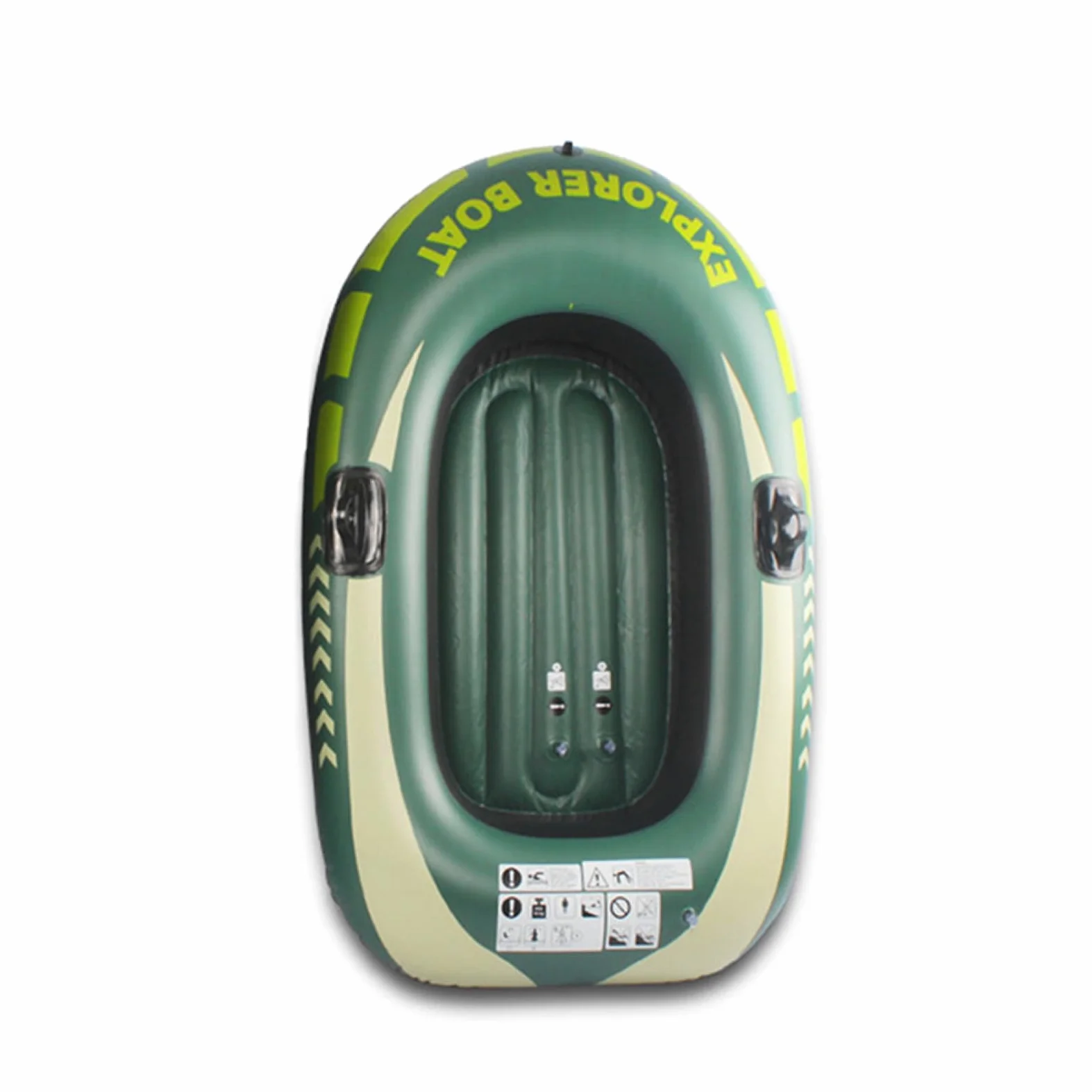 Canoa inflable para kayak – Balsa de pesca de doble asiento, embarcación portátil duradera, equipo ligero al aire libre | Barco inflable estable para adultos, río, lago, mar, viajes de aventura