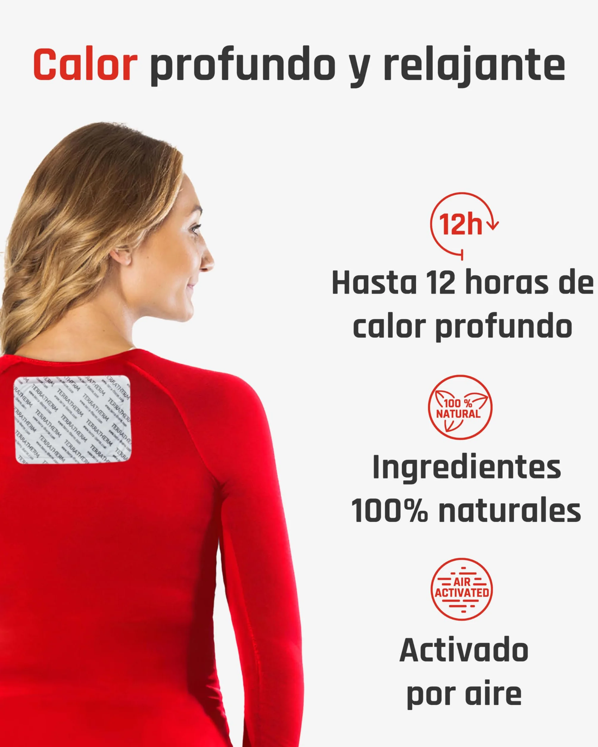 Parches de calor para espalda cuello hombros 12h calentador autoadhesivo activado por aire 10 piezas