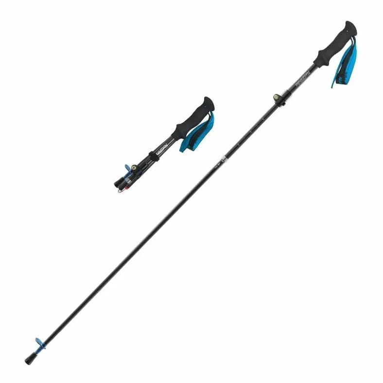 Naturehike Outdoor ST07 - Bastón de senderismo de fibra de carbono de 5 nodos ultraligero