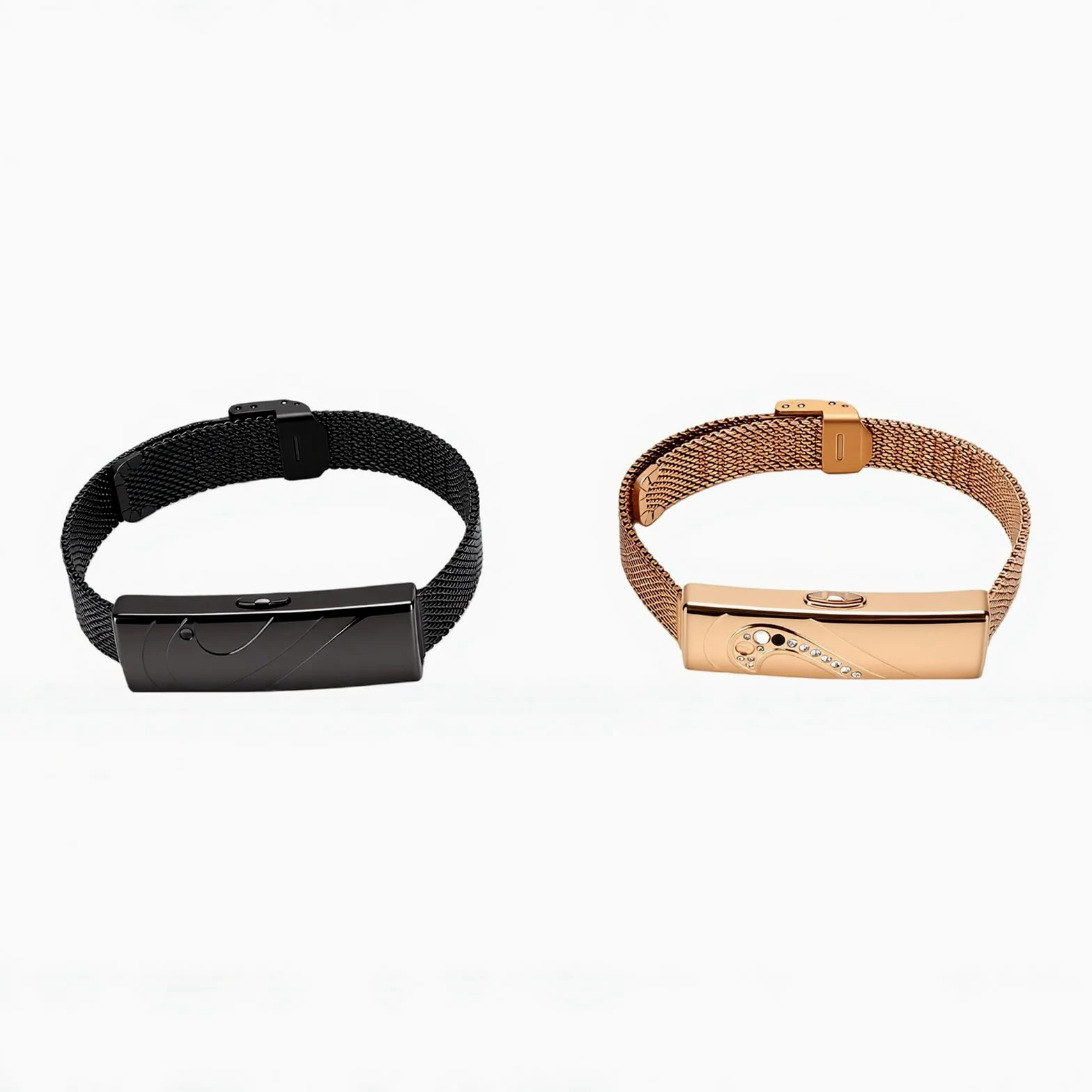 Tangxi Pulsera Inteligente para Mujeres y Hombres, Pulseras para Parejas, Banda de Seguimiento de Actividad Física con Diamantes de Imitación, 170 Modos Deportivos, Rastreador de