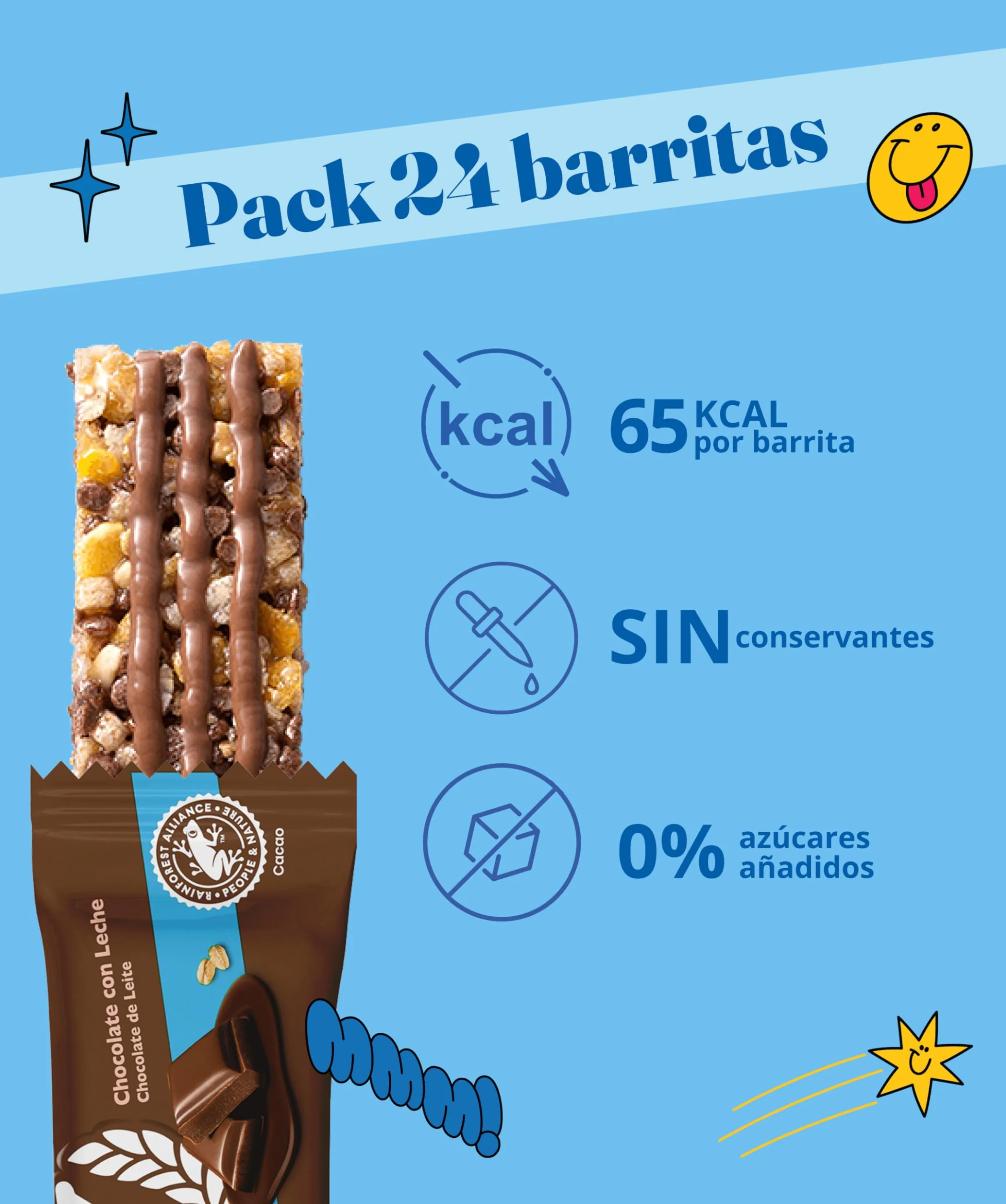 Corny Barrita Sin Azúcares Añadidos Sabor Chocolate 0% Pack 24 x 20g