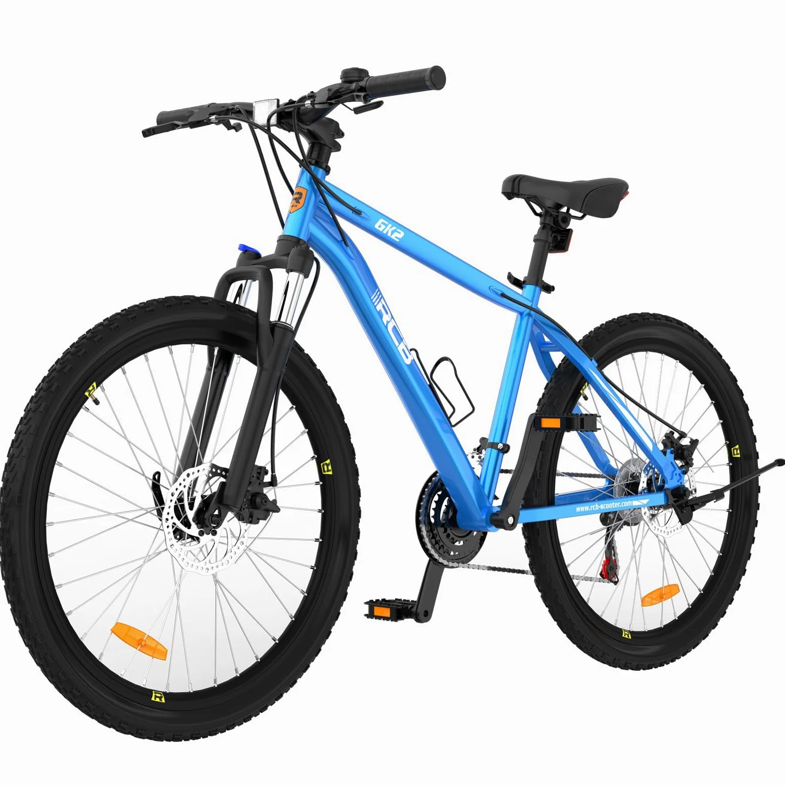 RCB GK2 Bicicleta de Montaña 26 Pulgadas - 21 Velocidades, Frenos de Disco, Suspensión - MTB Versátil para Hombre, Mujer, Chico y Chica - Fácil Montaje