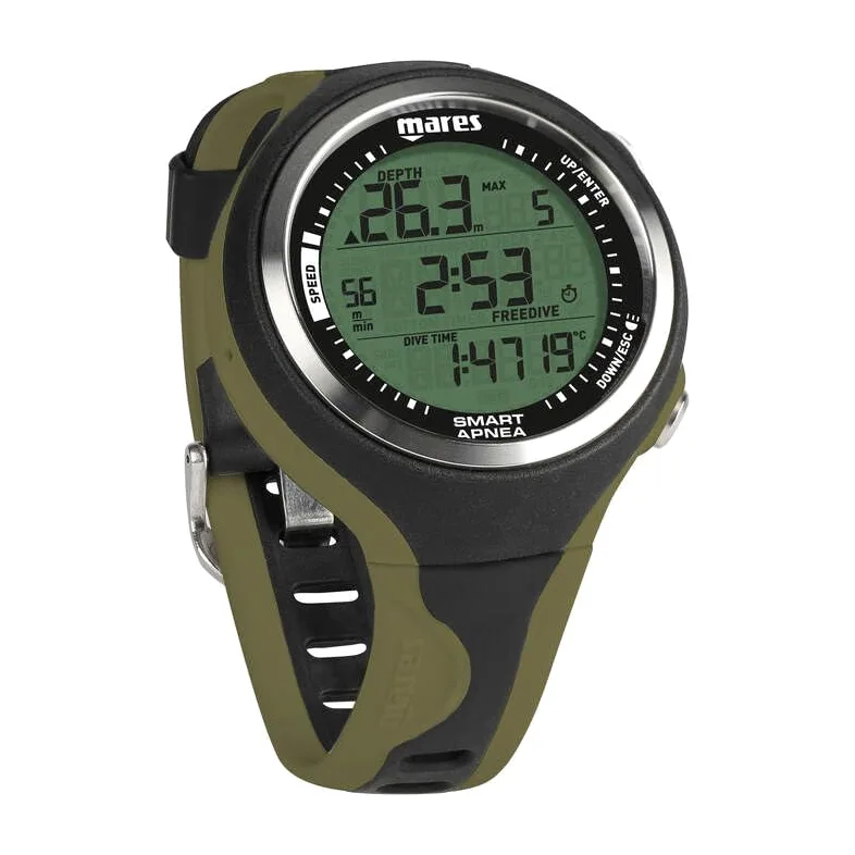 Mares Smart Apnea, Ordenador para Apneistas, Adulto, Negro y Verde