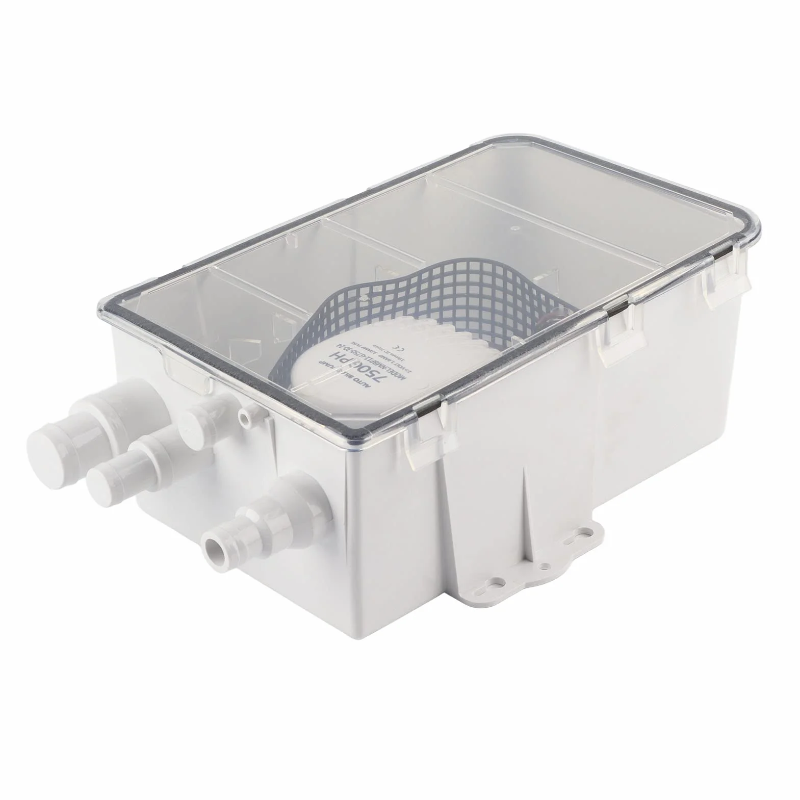 Bomba De Sumidero Para Ducha 750GPH Con Flotador Automático Y Múltiples Entradas DC 12V/24V Para Barcos Y Yates Compatible Con Y Rule Ideal Para Drenaje De Aguas Residuales
