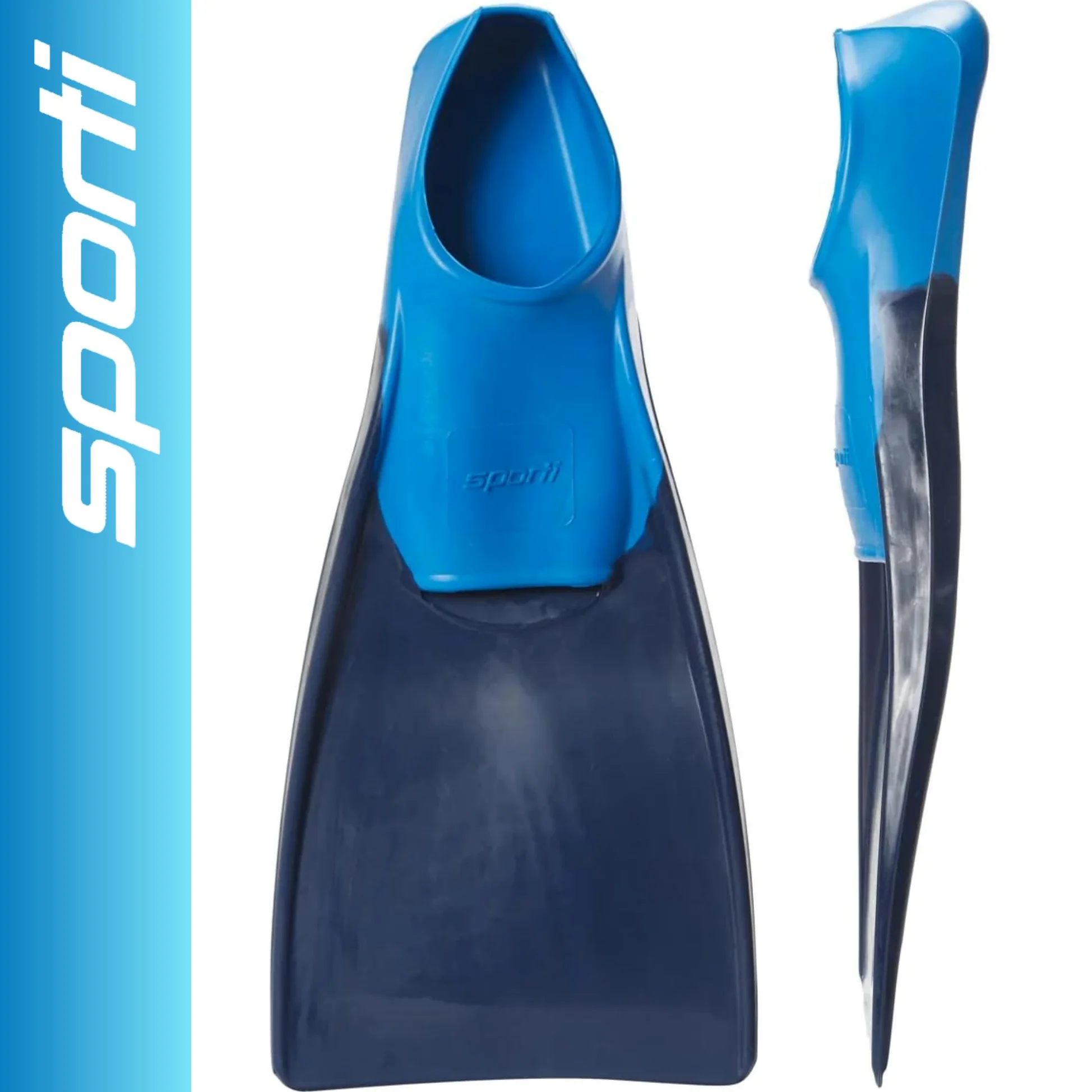 Sporti Aletas de natación para adultos y niños para nadar en la piscina, aletas flotantes largas para nadar y esnórquel, aletas de natación para entrenamiento
