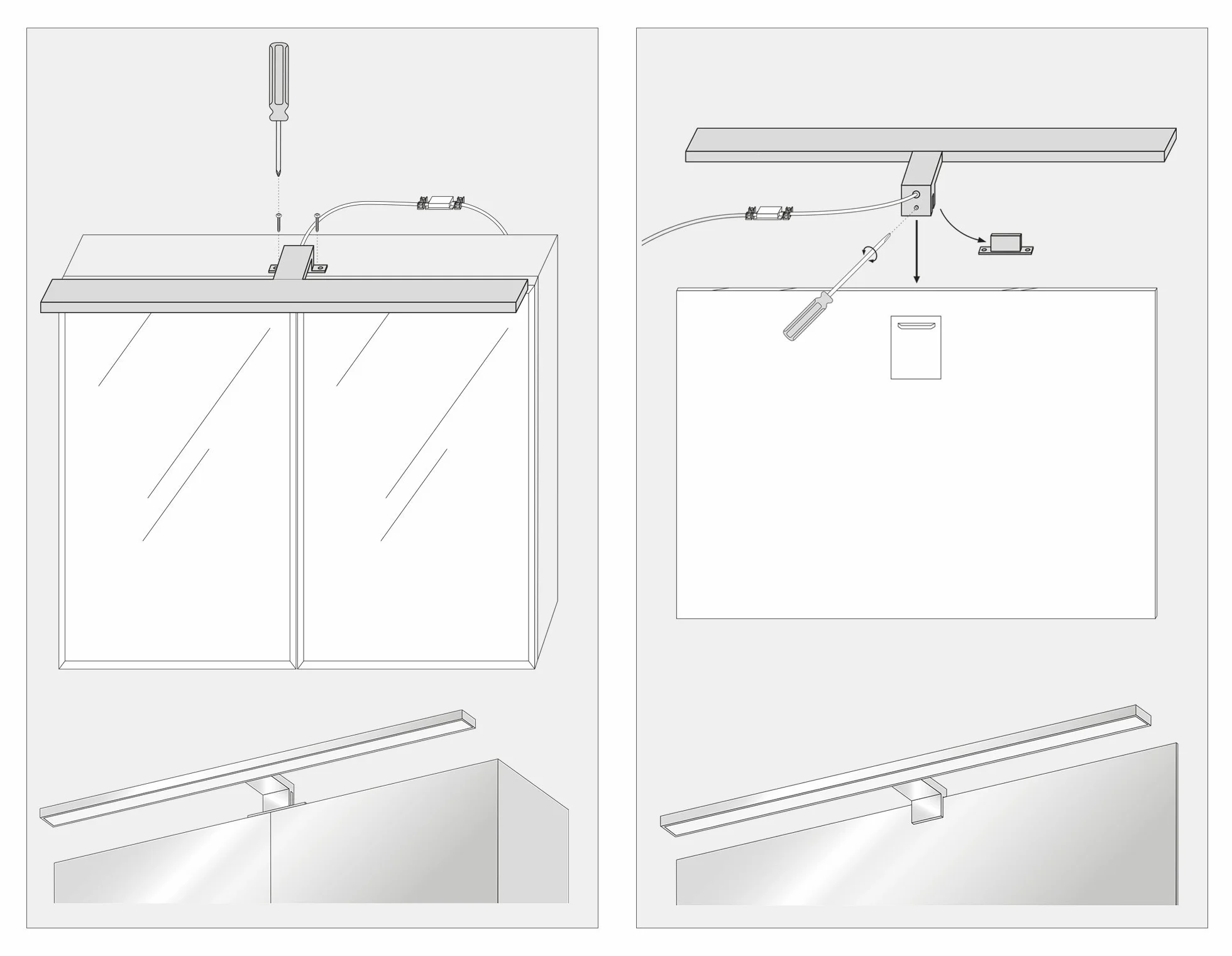 SEBSON® Lampara Espejo Baño LED 80cm 15W 1300lm Blanca Neutra 4000K IP44