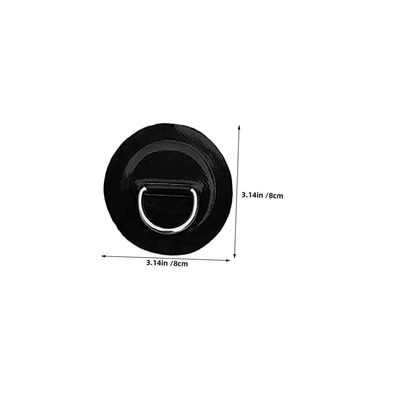 PRETYZOOM 2 Juegos Anillas D de Acero Inoxidable para Kayak Inflable Kit de Cuerdas Elásticas con Parche de PVC Antideslizante Accesorios para Tablas de Paddle Surf y