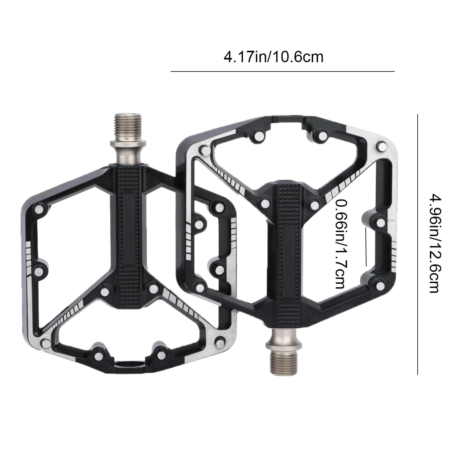 Pedales De Carretera | Rodamientos Suministros De Ciclismo Ligeros | Pedales Con Puntas Antideslizante | Para Hombres Mujeres Entrenamiento Al Aire Libre Ejercicio Viaje