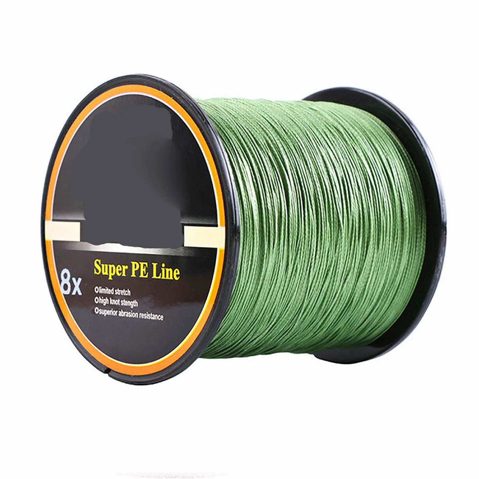Línea de pesca trenzada de 8 hilos, resistente a la abrasión, alta sensibilidad, cero estiramiento y alto rendimiento, para lubina de carpa, trucha, 500 m, línea n.º 6.0, 70 libras, verde claro