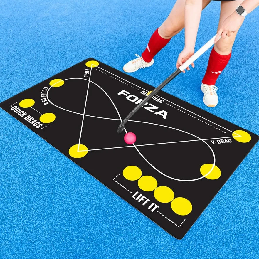 FORZA Alfombrilla de control individual de hockey 150 × 90 cm PVC antideslizante entrenamiento