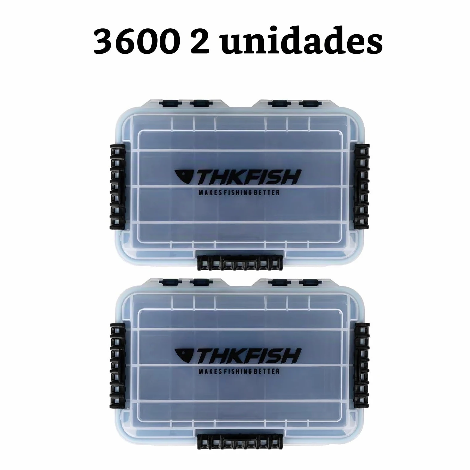 THKFISH Caja de Aparejos de Pesca Caja de Cebo Flotante Impermeable para Paletas de Aparejo de Pesca 3600-2pcs