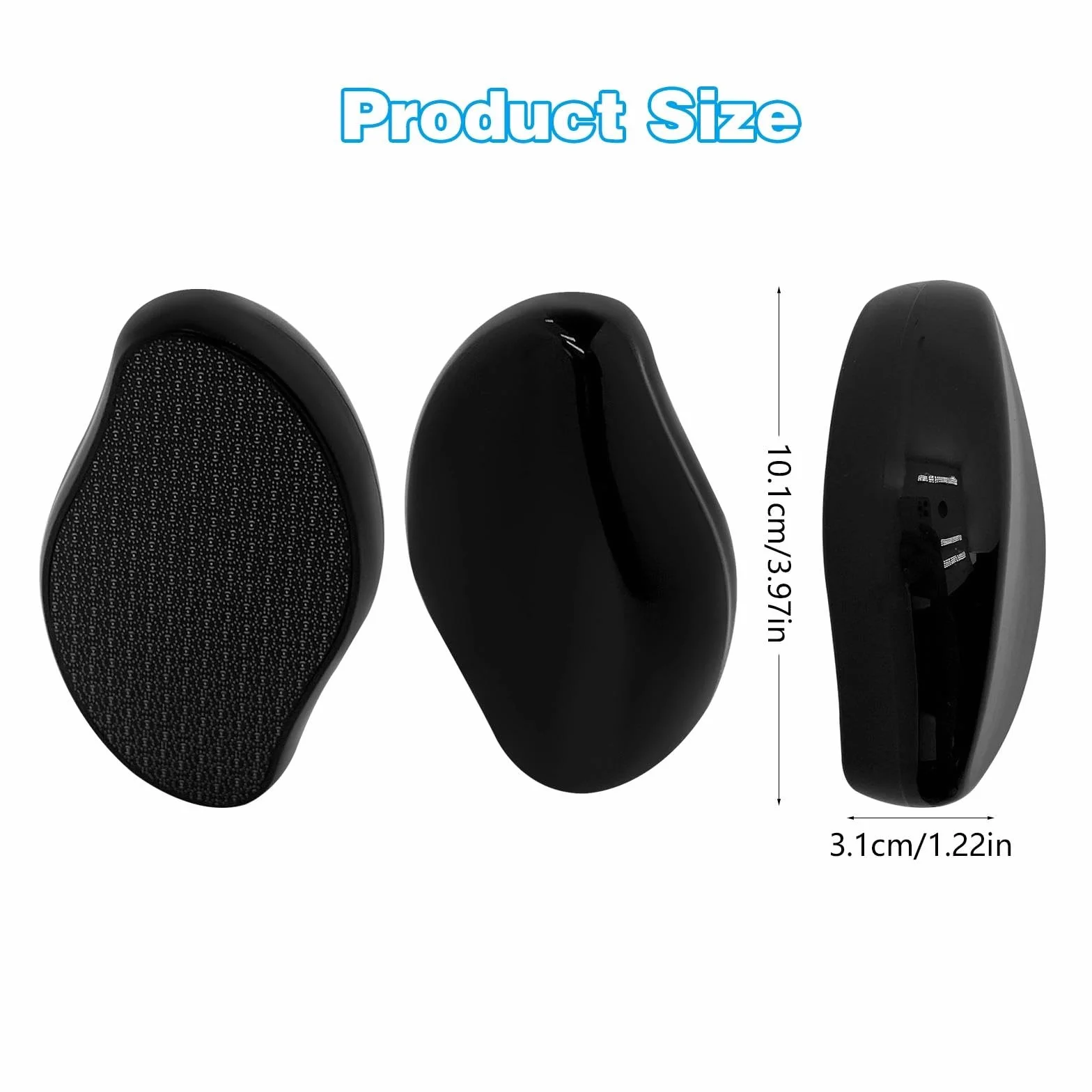 Lima Pies Durezas Nano Glass Eliminador de Callos Profesional Exfoliante Pies Tecnología Nano (Negro)